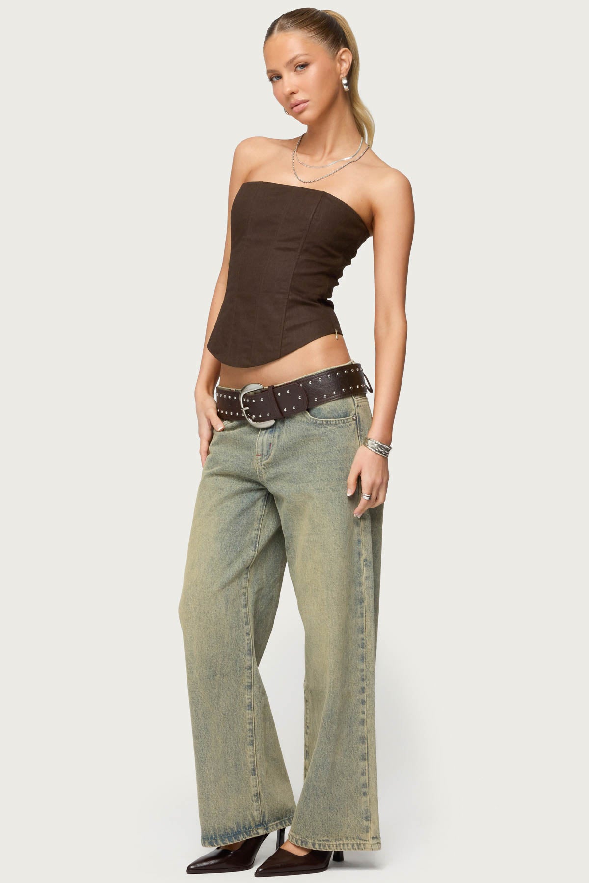 Hadar Linen Look Corset-Milans Time
