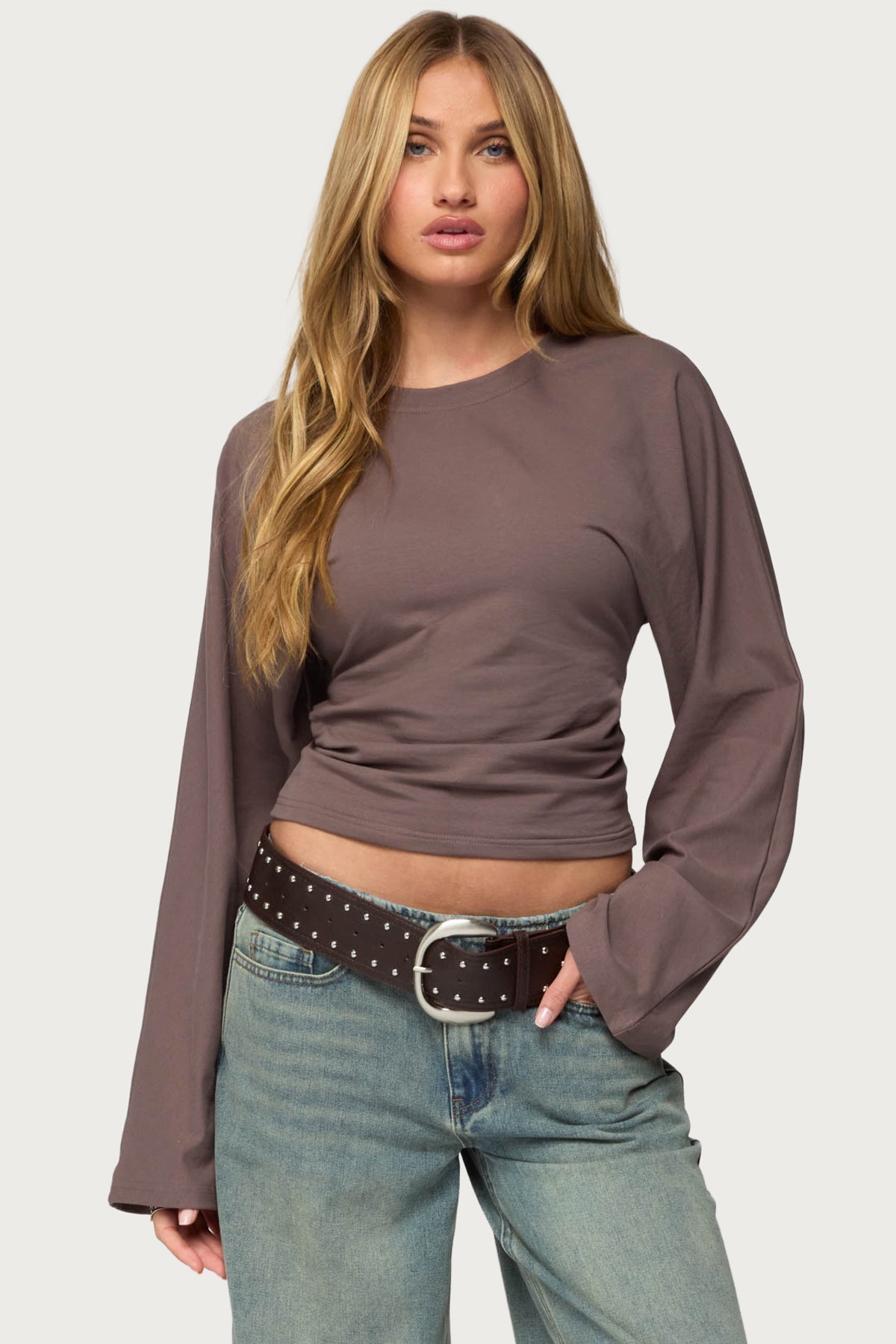 Charlisa Cinched Waist Top-Milans Time