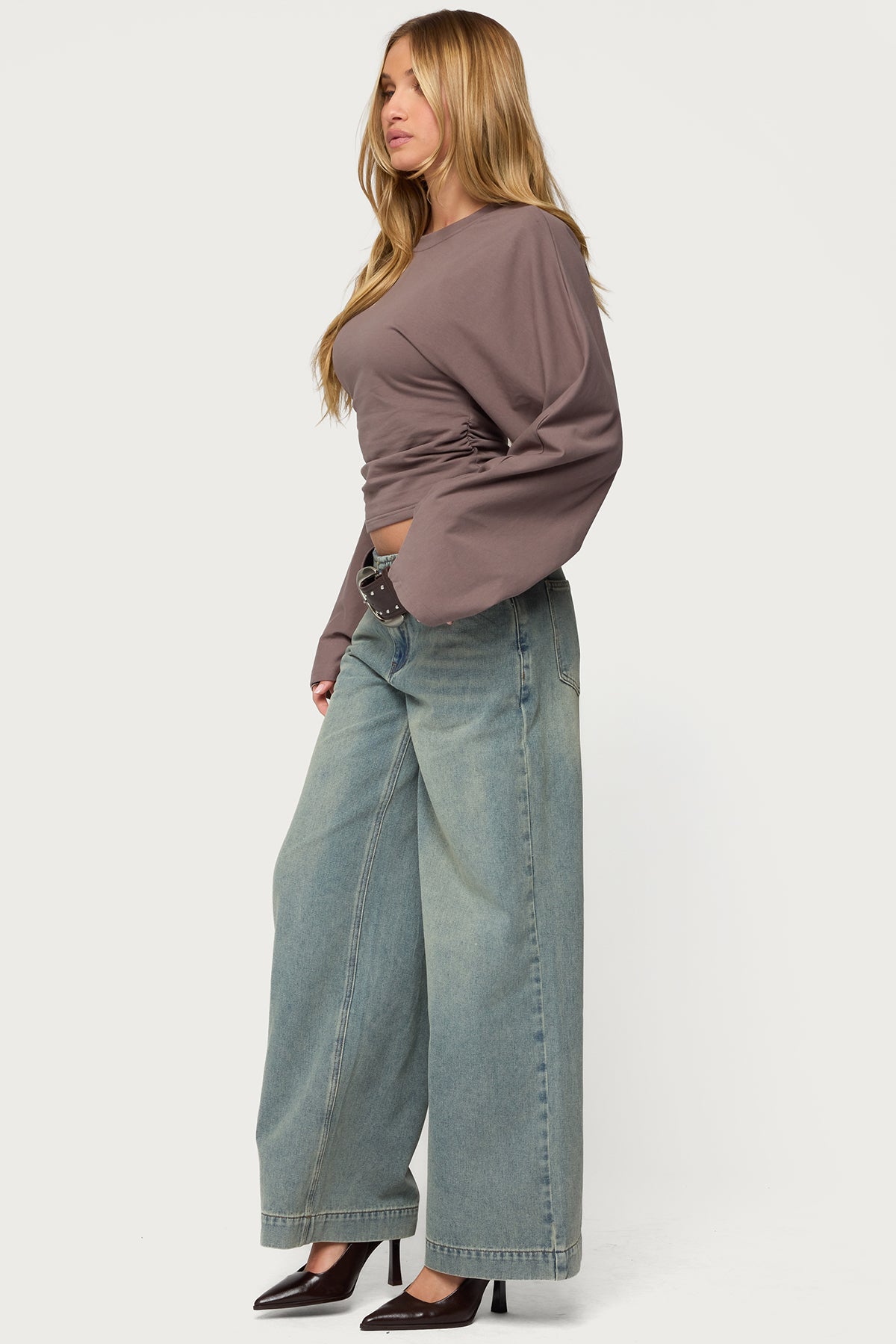 Charlisa Cinched Waist Top-Milans Time