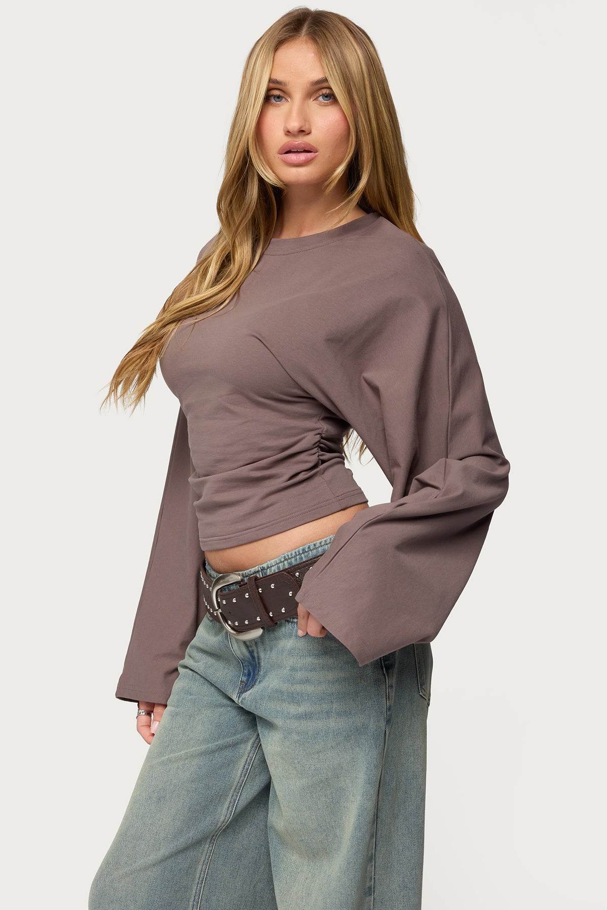 Charlisa Cinched Waist Top-Milans Time