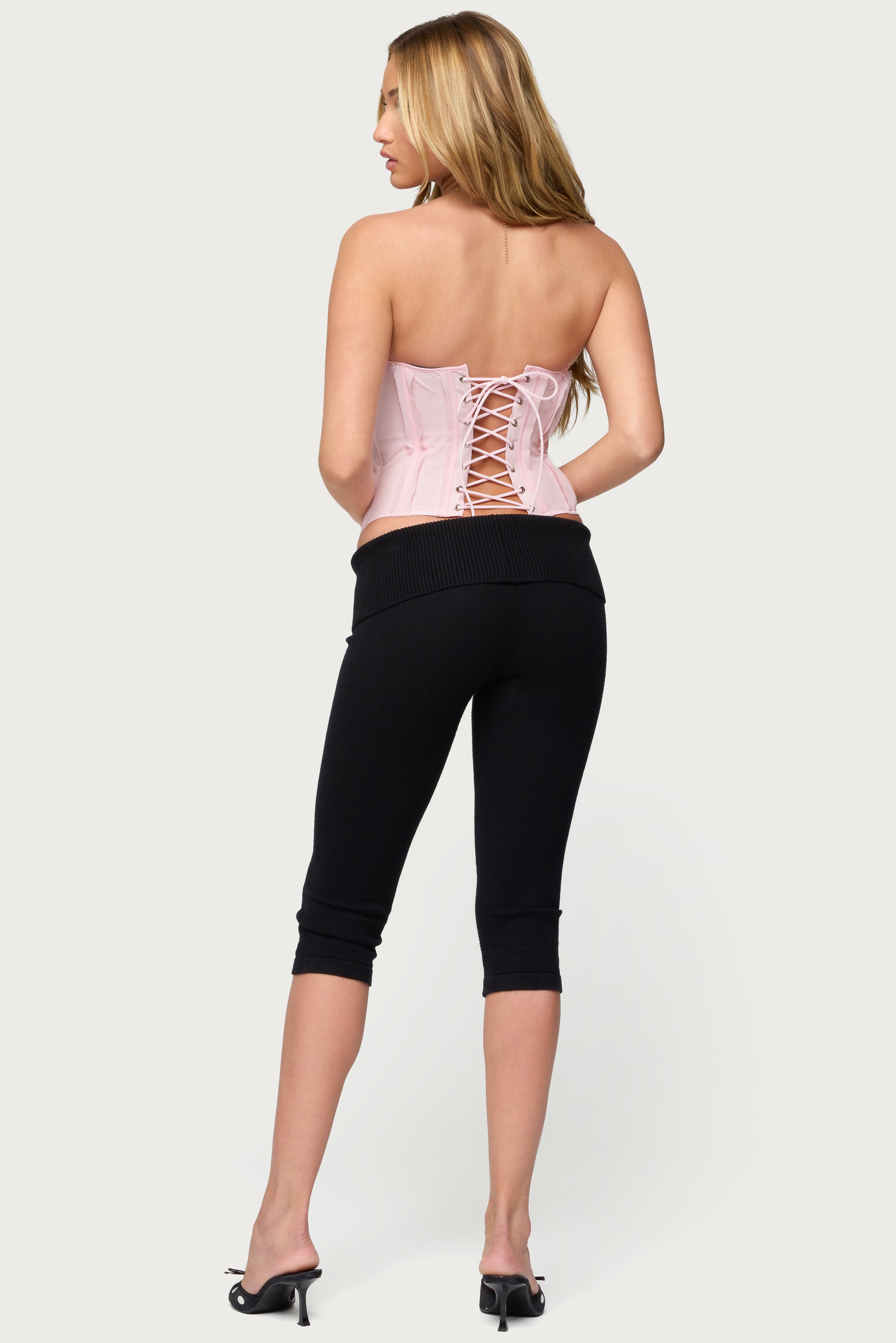 Naliah Raw Edge Strapless Corset-Milans Time