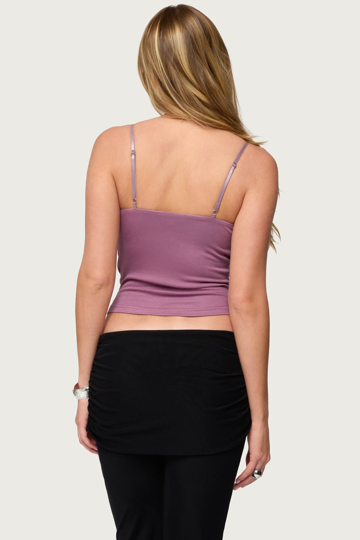 Layered Bra Cowl Neck Top-Milans Time