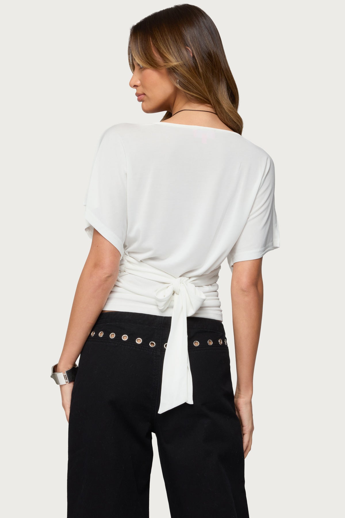 Abriana Ruched Waist Top-Milans Time