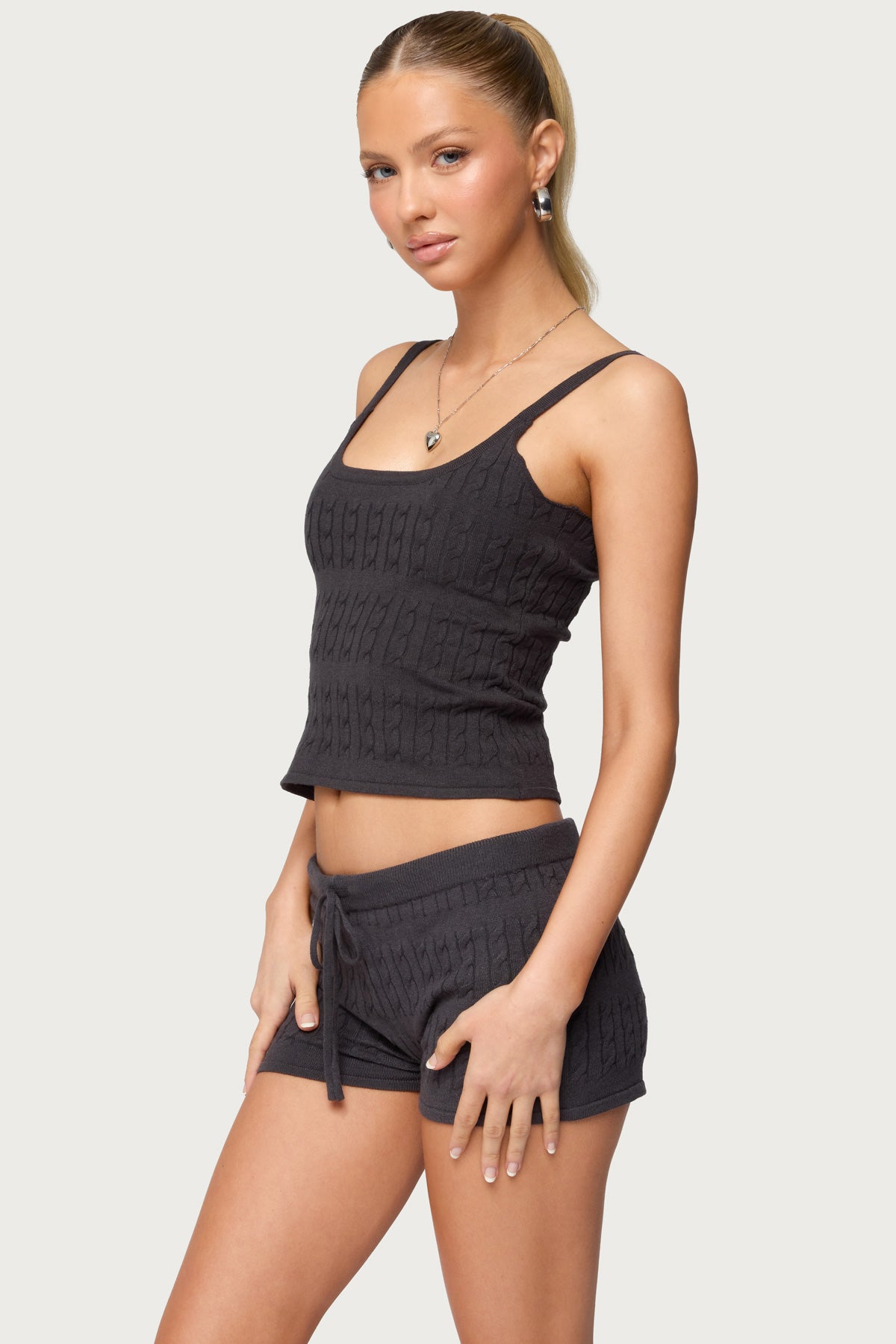 Nella Cable Knit Tank Top-Milans Time