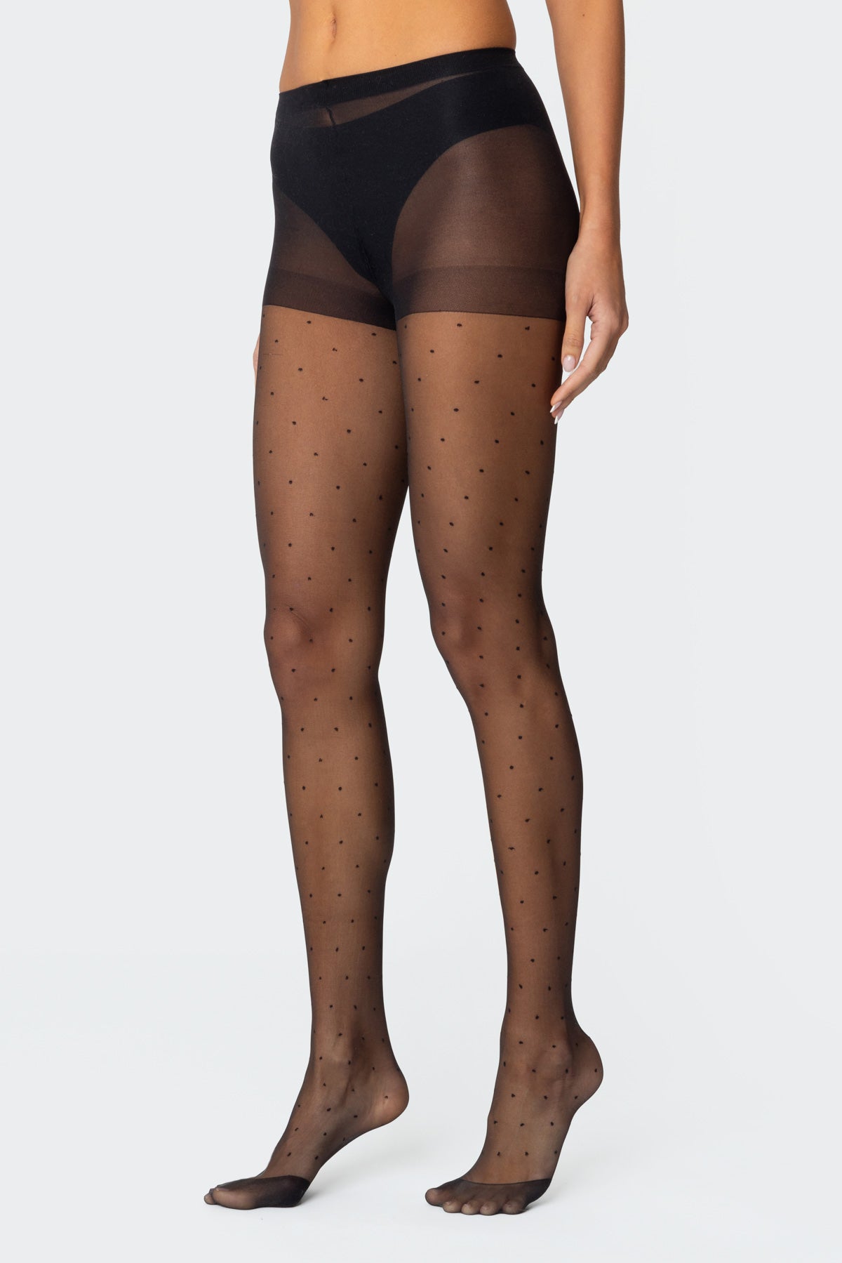 Sheer Polka Dot Tights-Milans Time