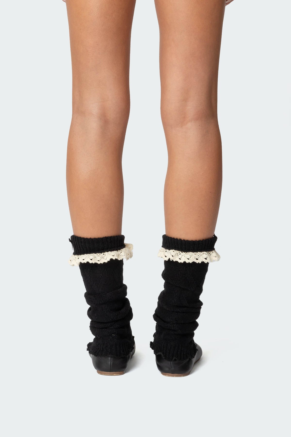 Lacey Frill Knit Leg Warmers-Milans Time