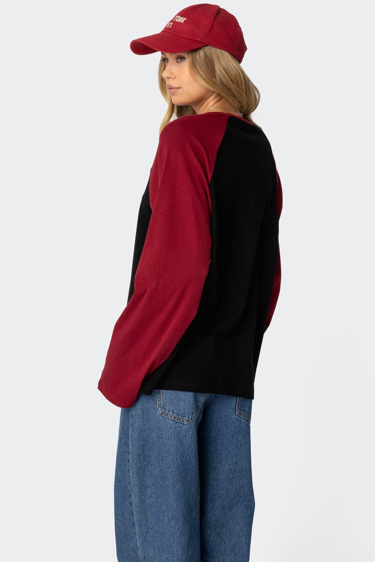 Oversized Raglan Long Sleeve T Shirt-Milans Time