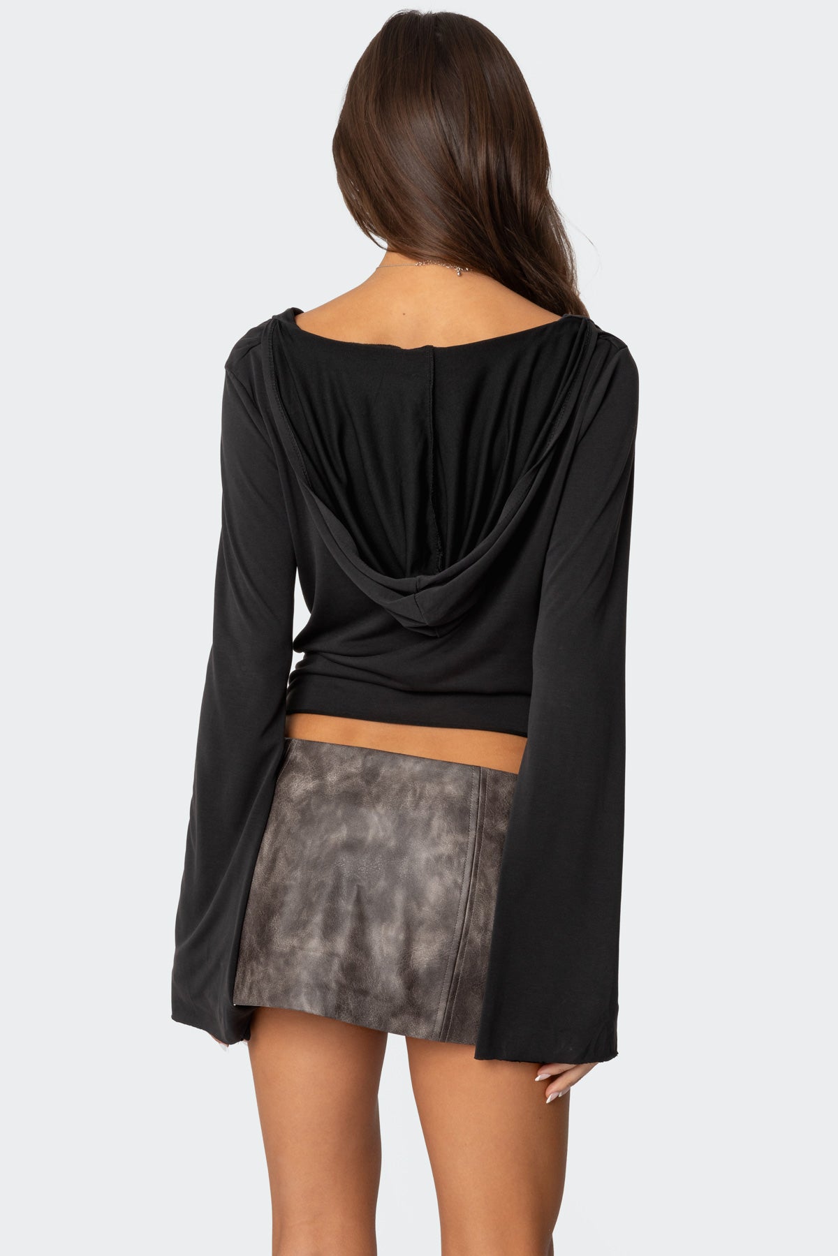 Nira Hooded Cowl Neck Top-Milans Time