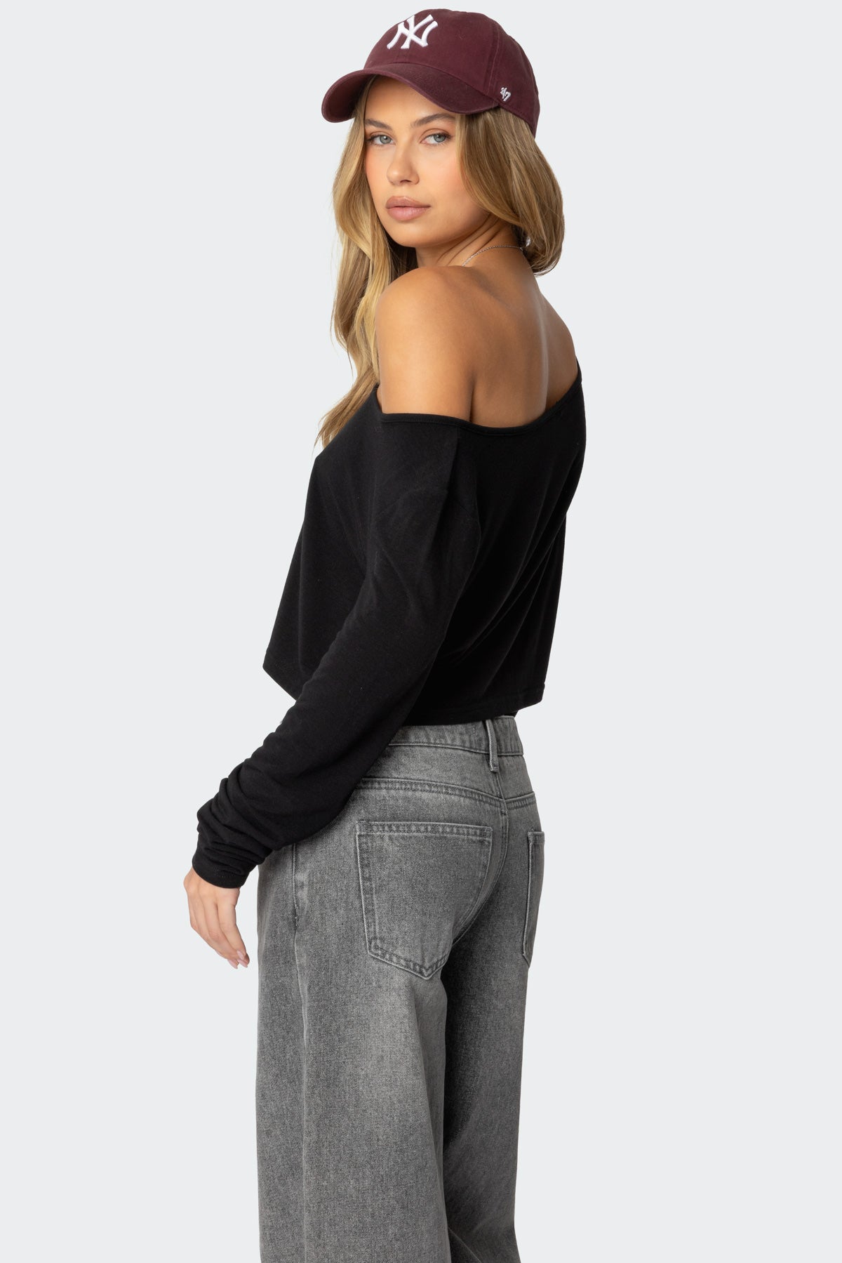 Cropped Off Shoulder Top-Milans Time
