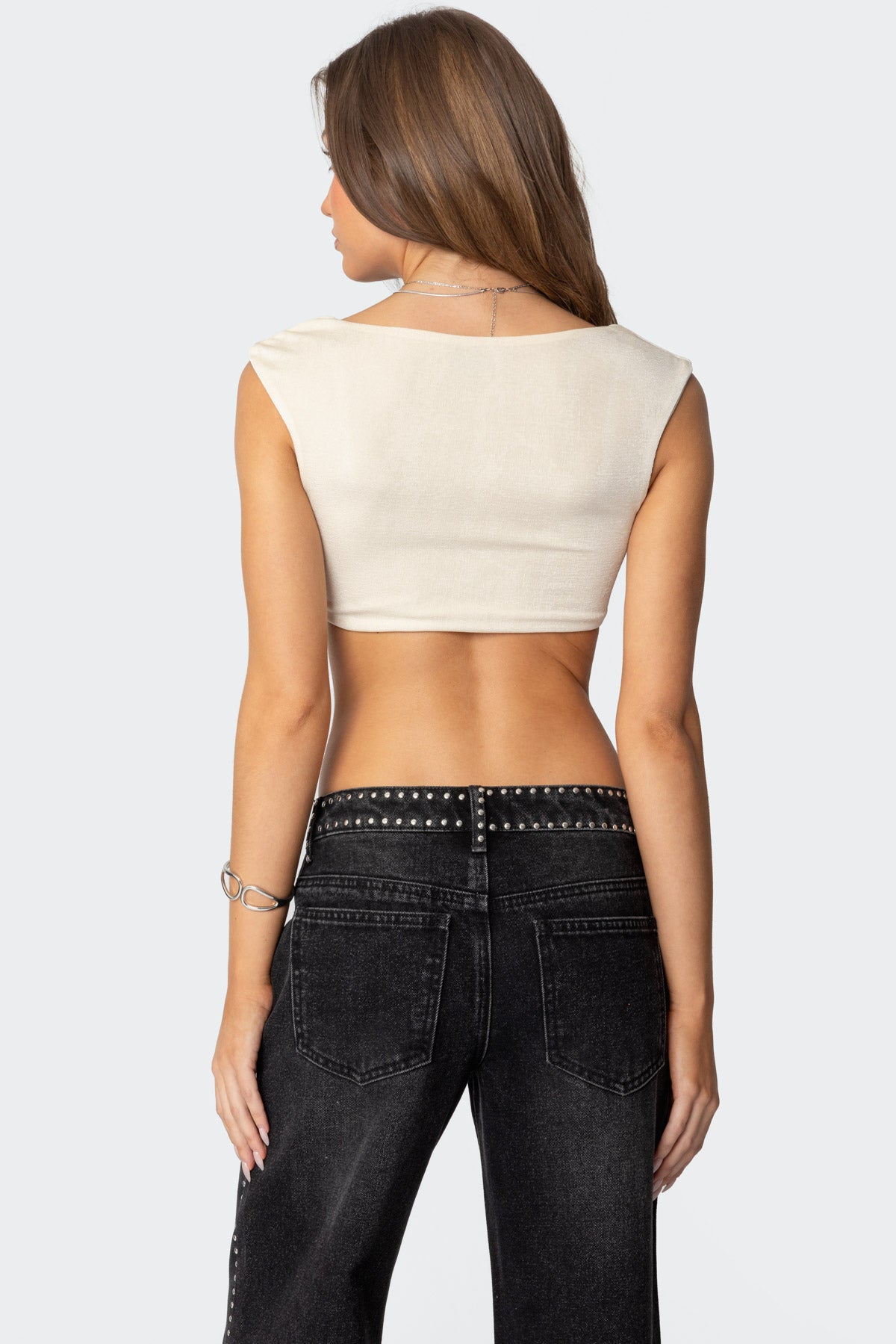 Summit Ruched Crop Top-Milans Time