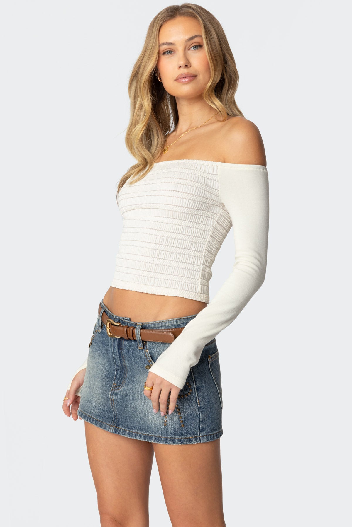 Aurelie Off Shoulder Top-Milans Time