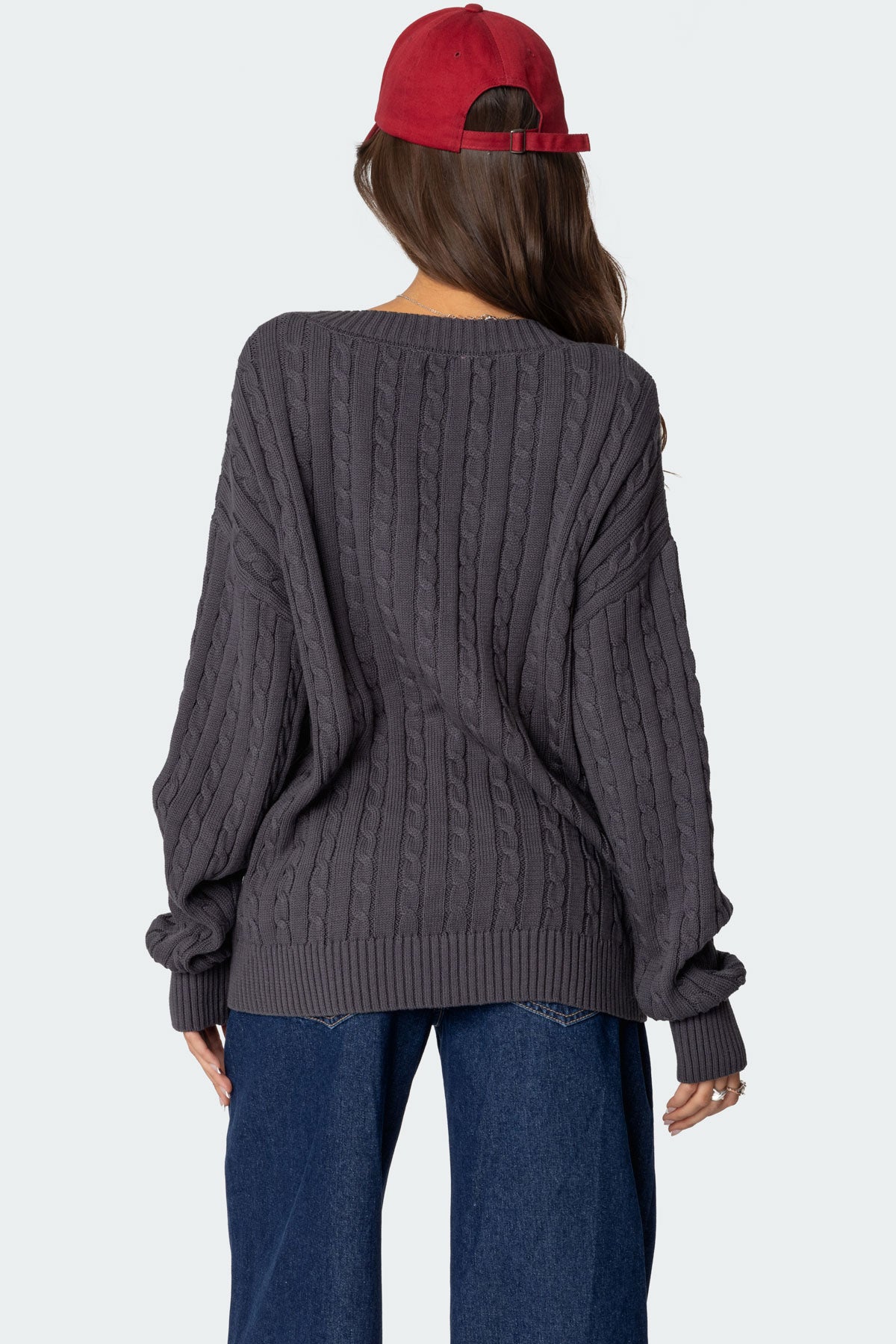 Francine Oversized V Neck Cardigan-Milans Time