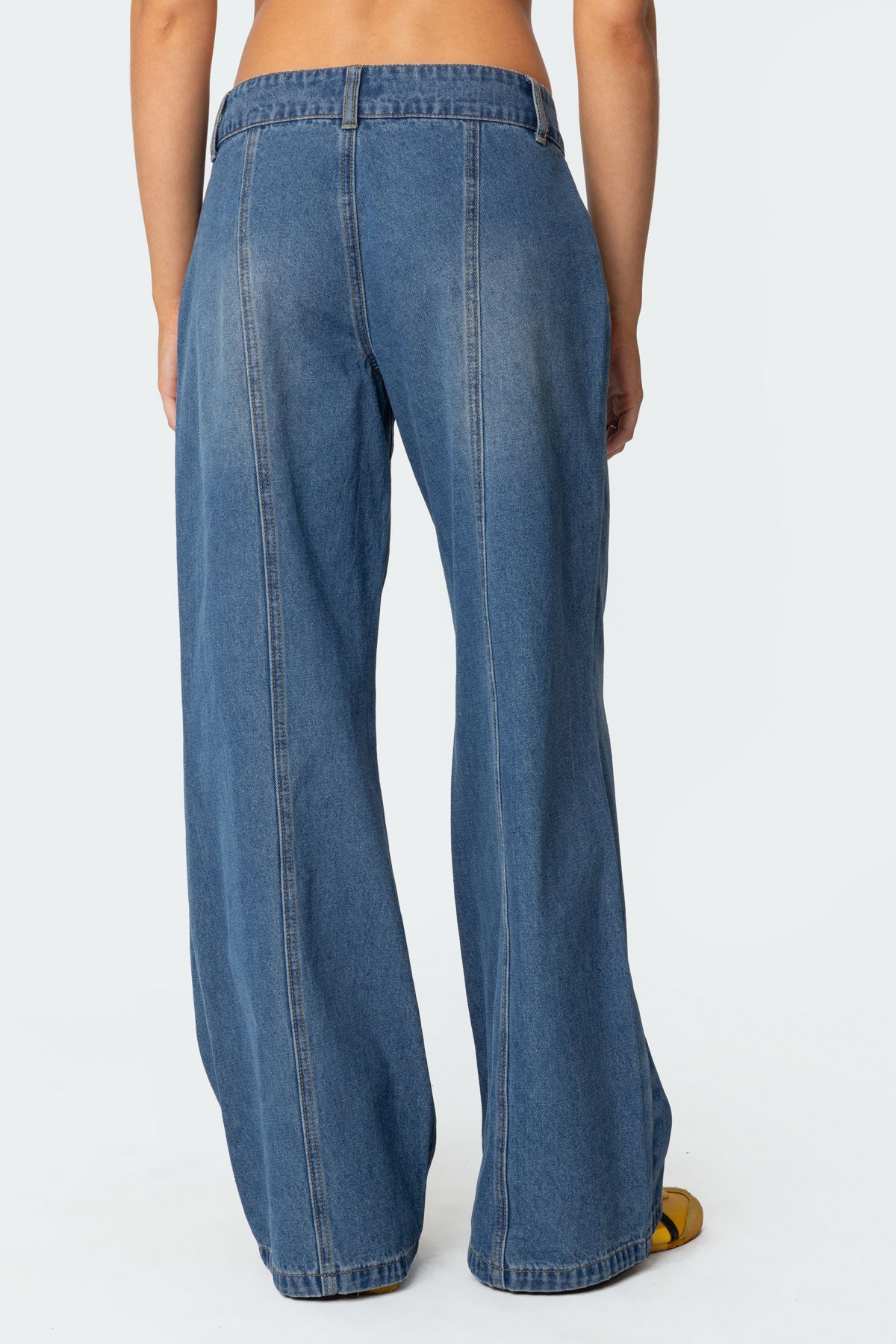 Charlie Panel Stitch Low Rise Bootcut Jeans-Milans Time