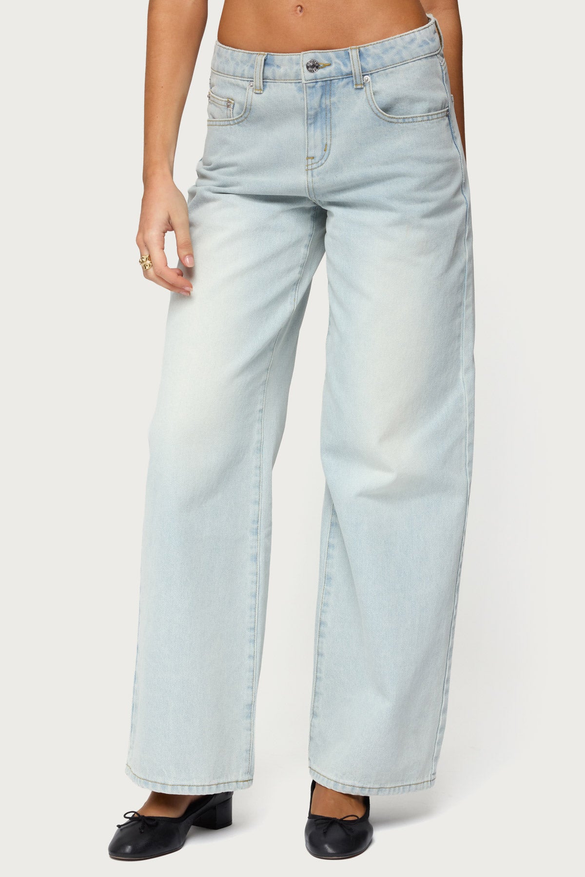 Ery Mid Rise Baggy Jeans-Milans Time