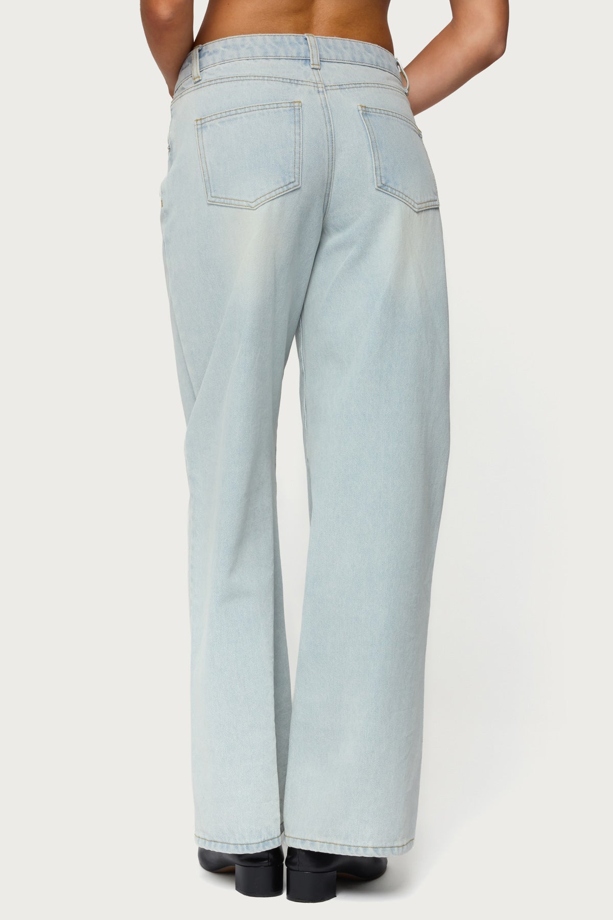Ery Mid Rise Baggy Jeans-Milans Time