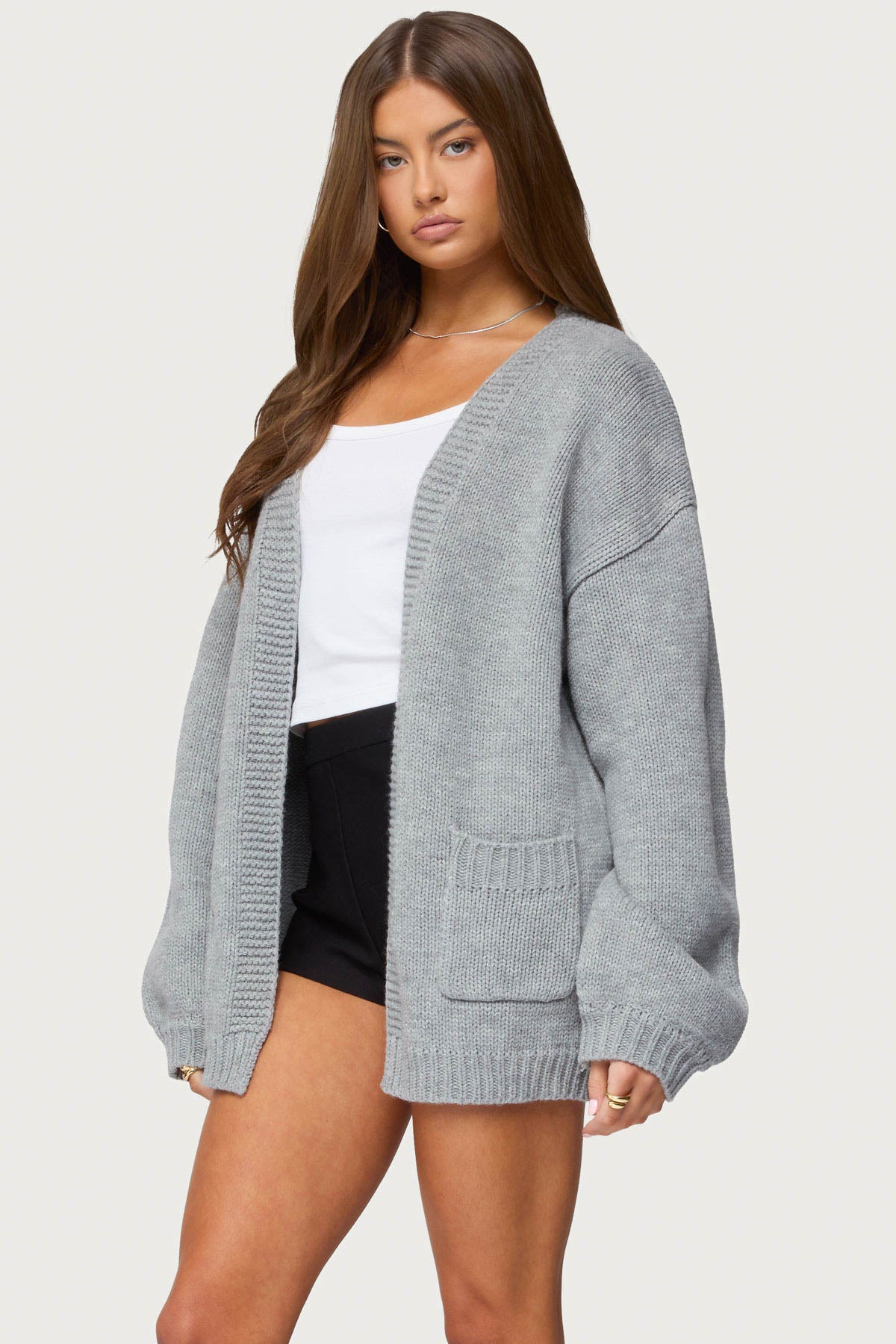 Julian Oversized Knit Cardigan-Milans Time