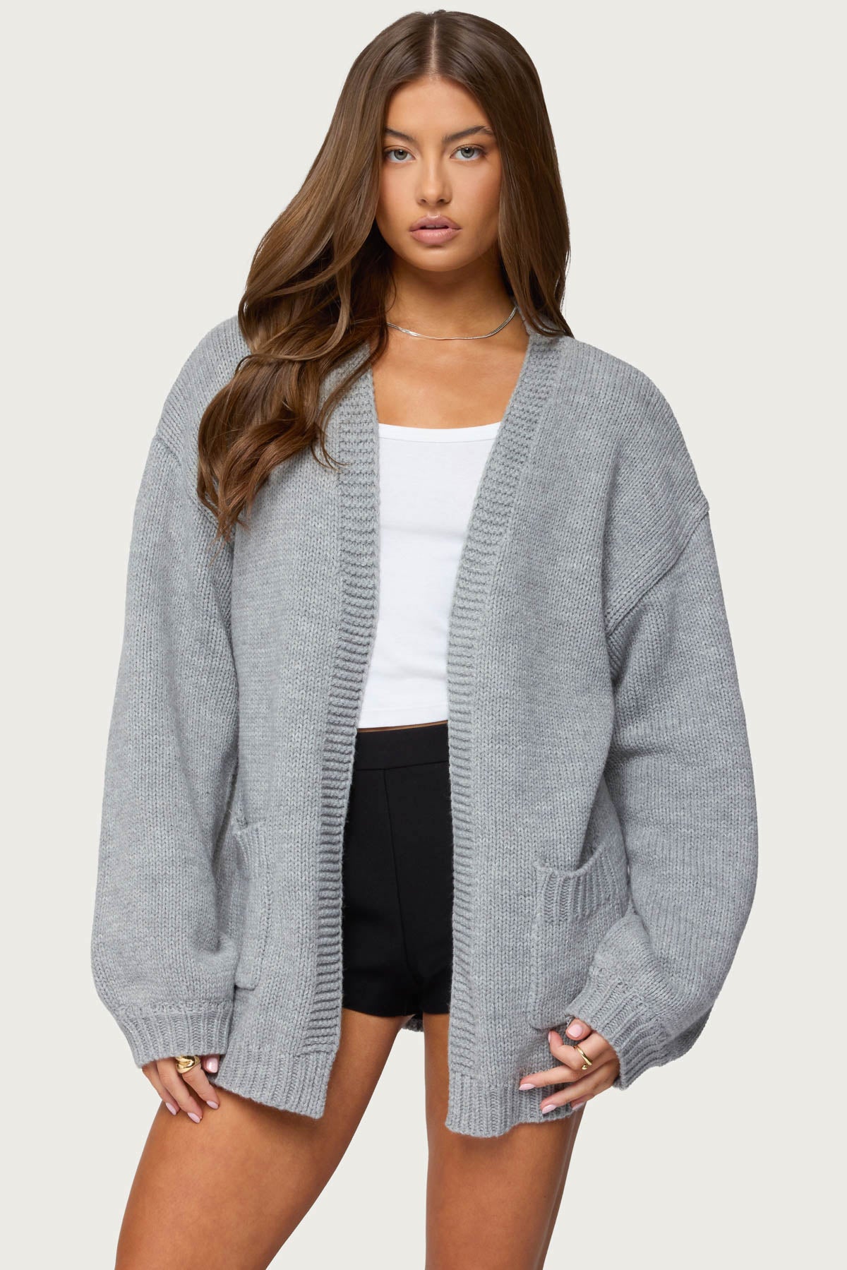 Julian Oversized Knit Cardigan-Milans Time