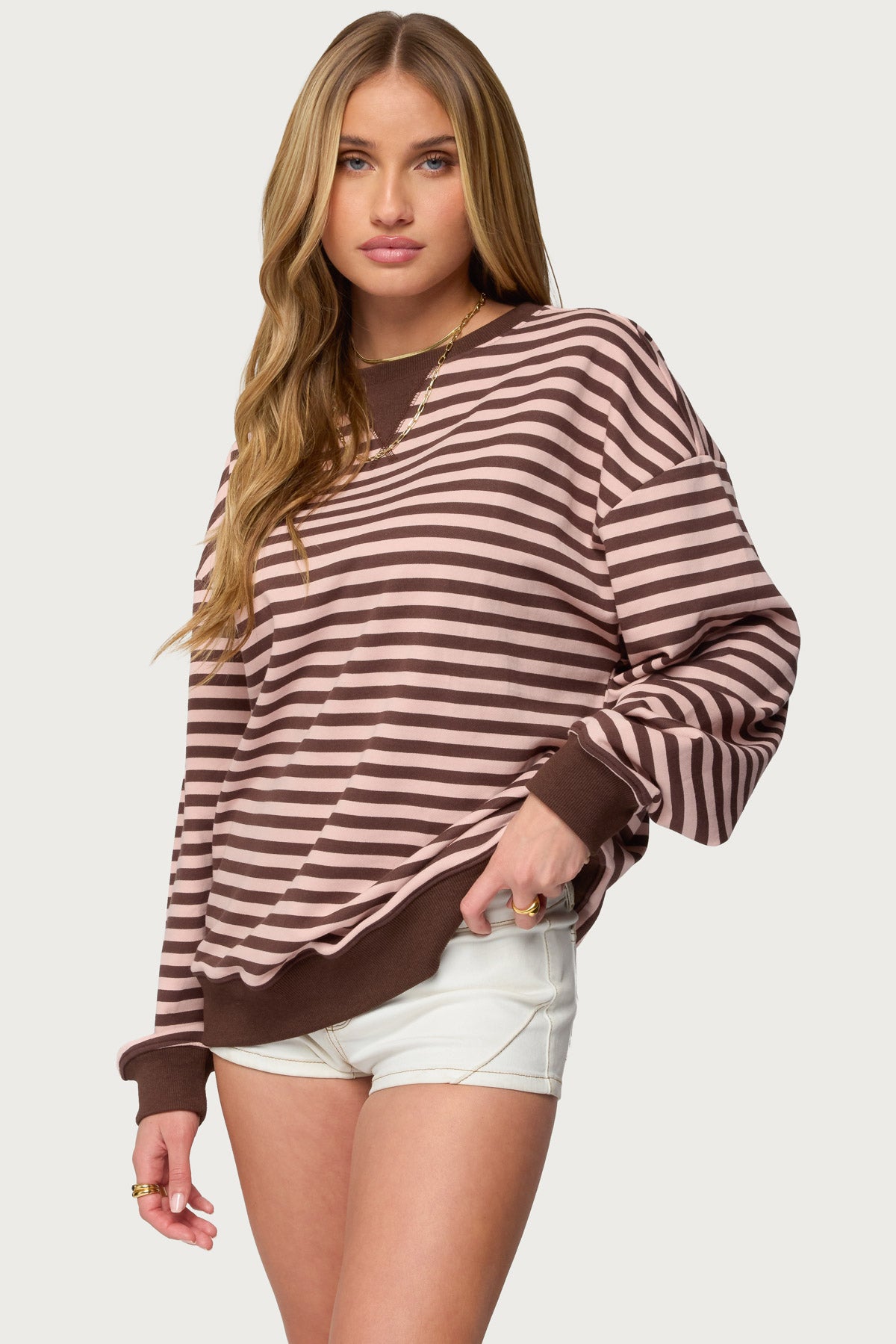 Onda Striped Sweatshirt-Milans Time
