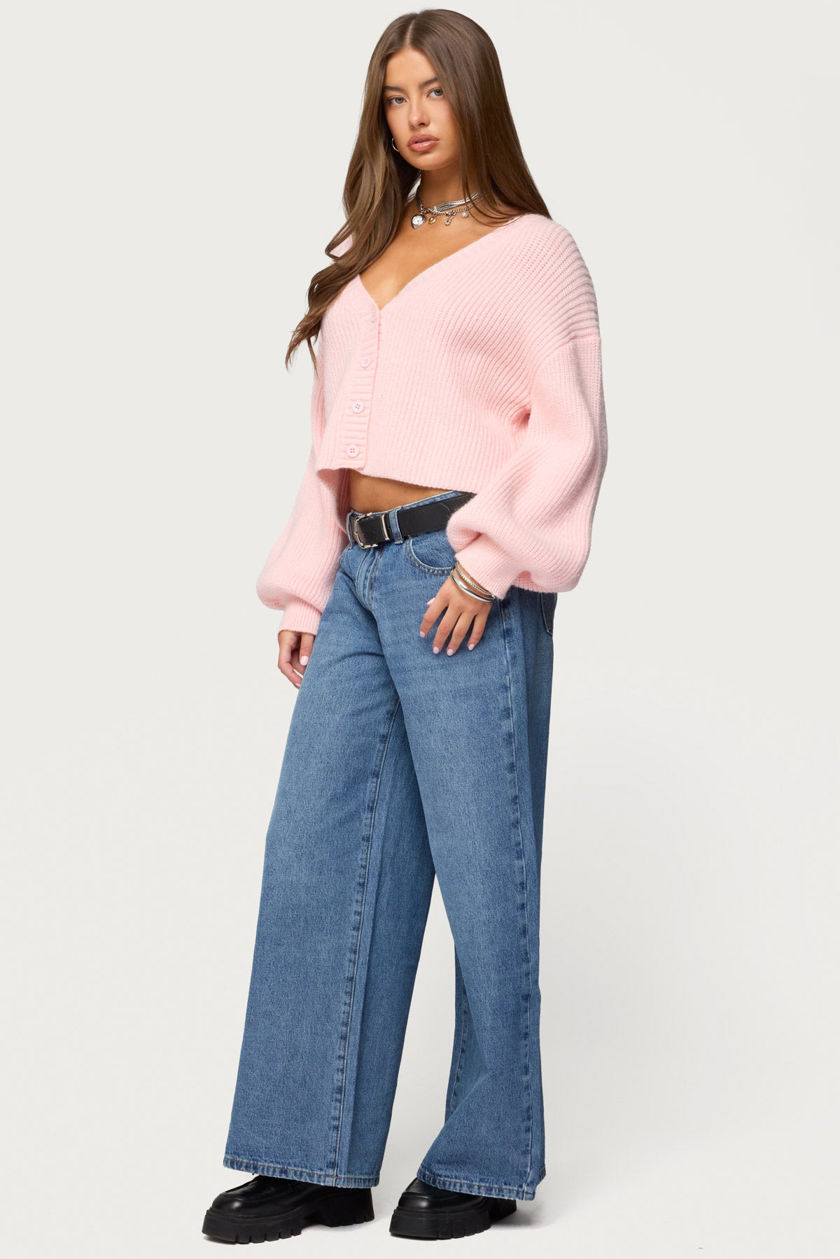 Sabrina Chunky Knit Cropped Cardigan-Milans Time