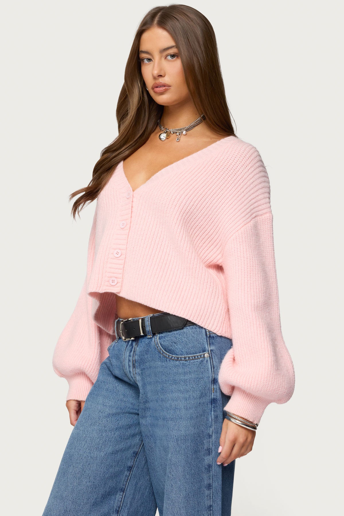 Sabrina Chunky Knit Cropped Cardigan-Milans Time