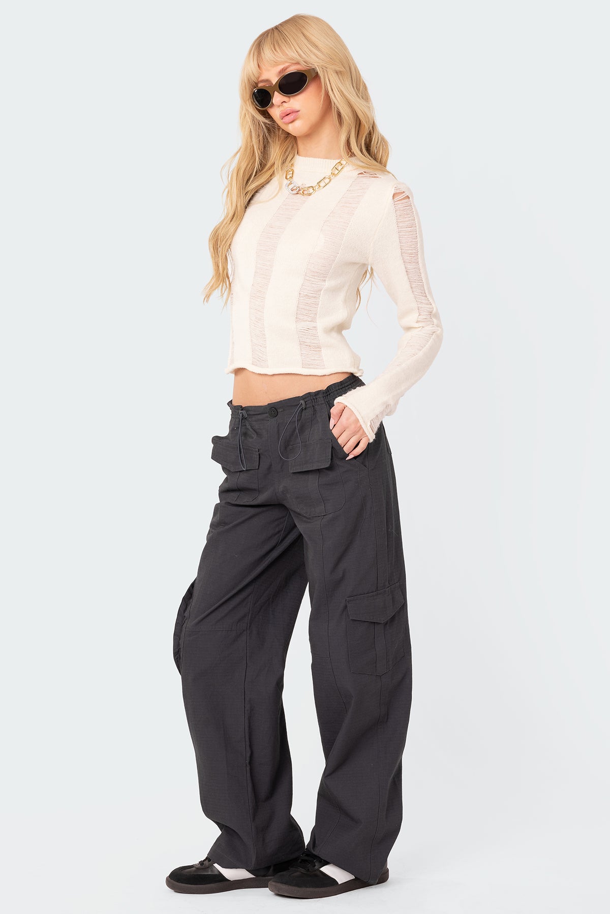 Brentley Distressed Sweater-Milans Time