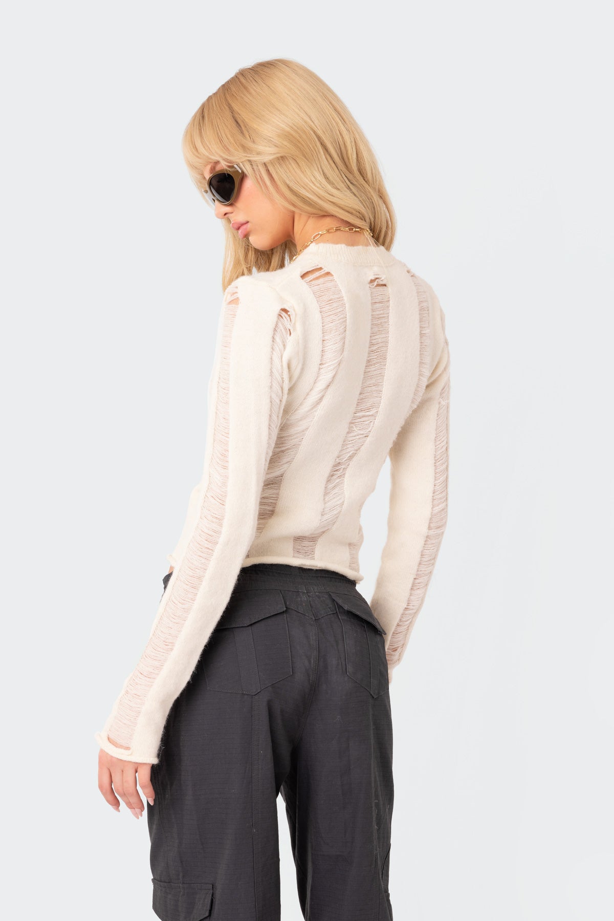 Brentley Distressed Sweater-Milans Time