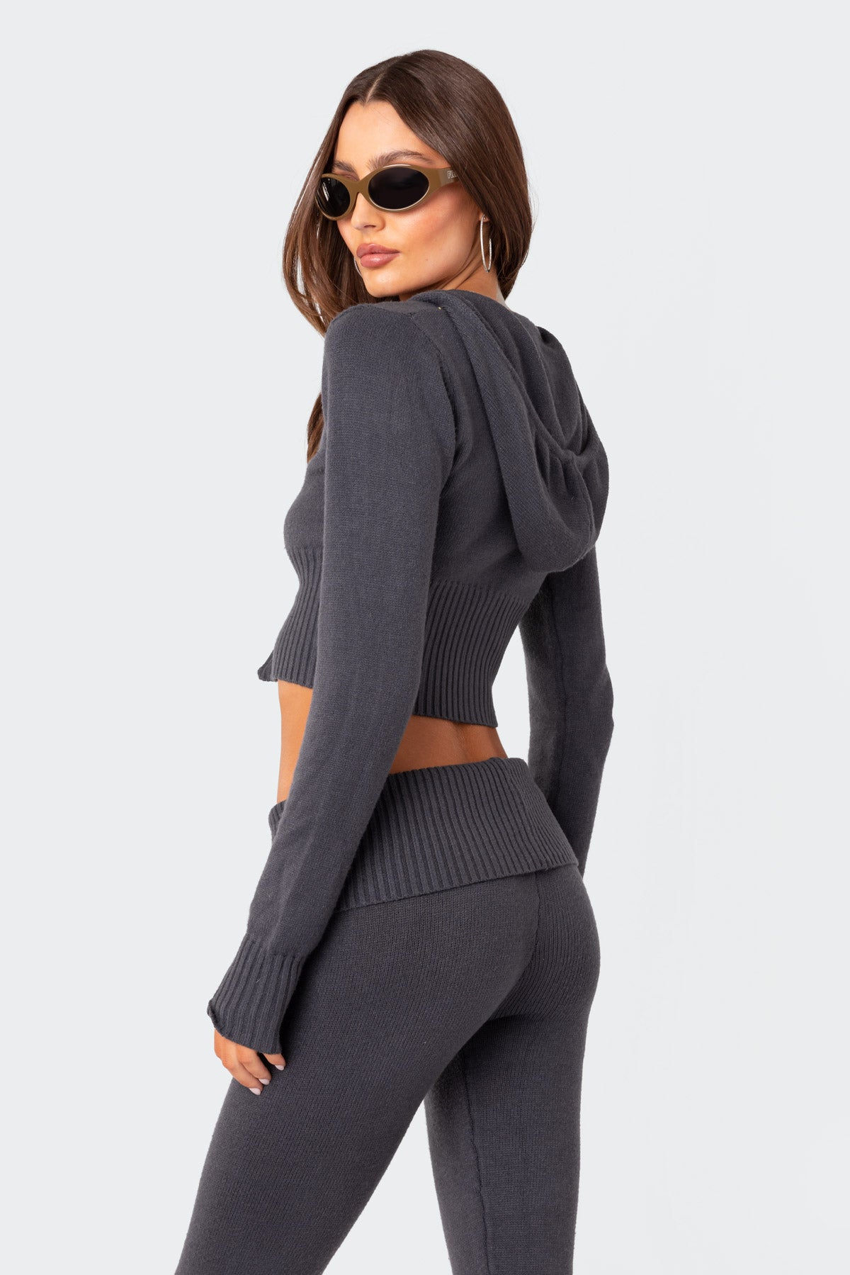 Desiree Knitted Hooded Cardigan-Milans Time