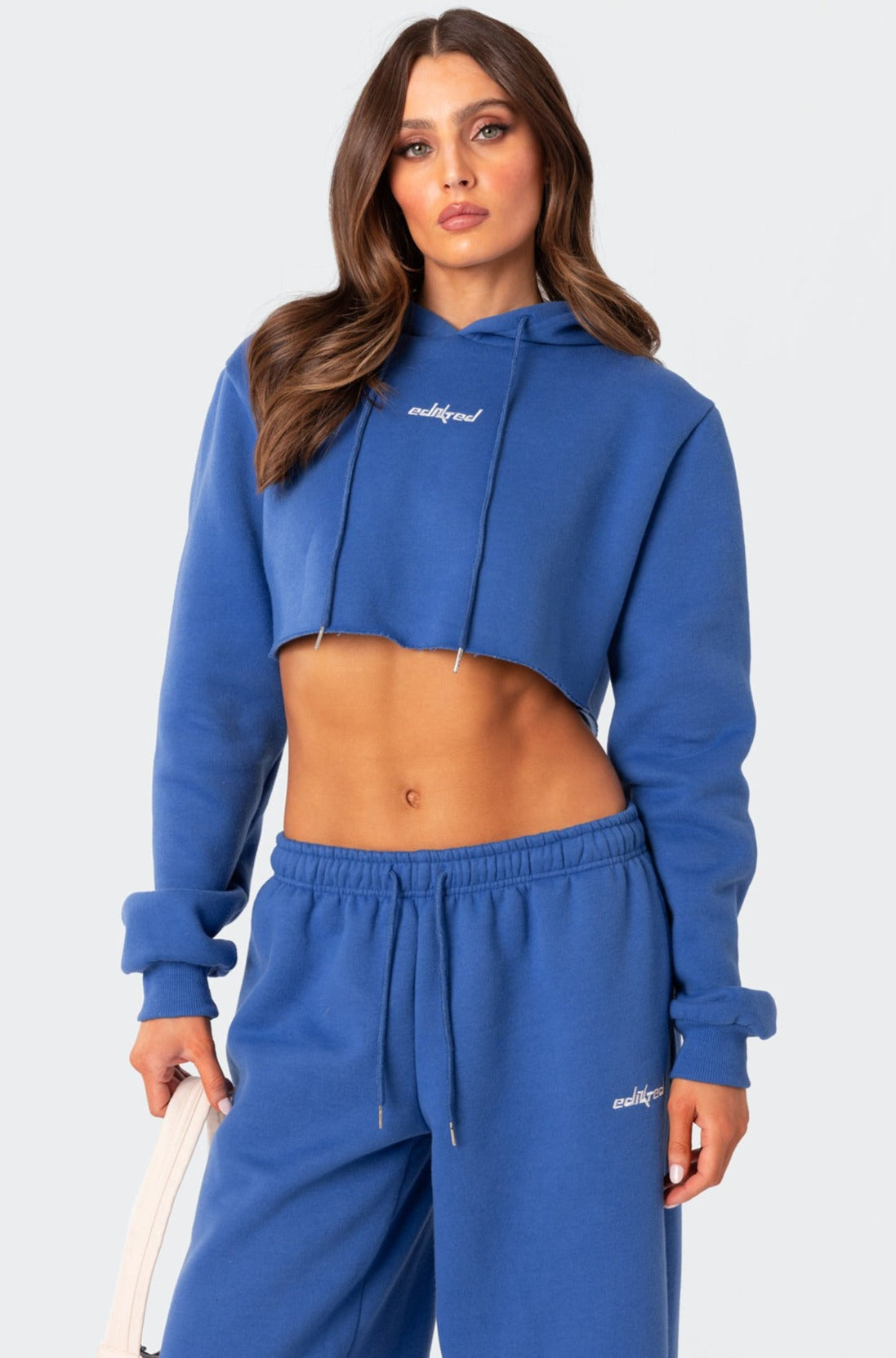 Brenna Cropped Hoodie-Milans Time