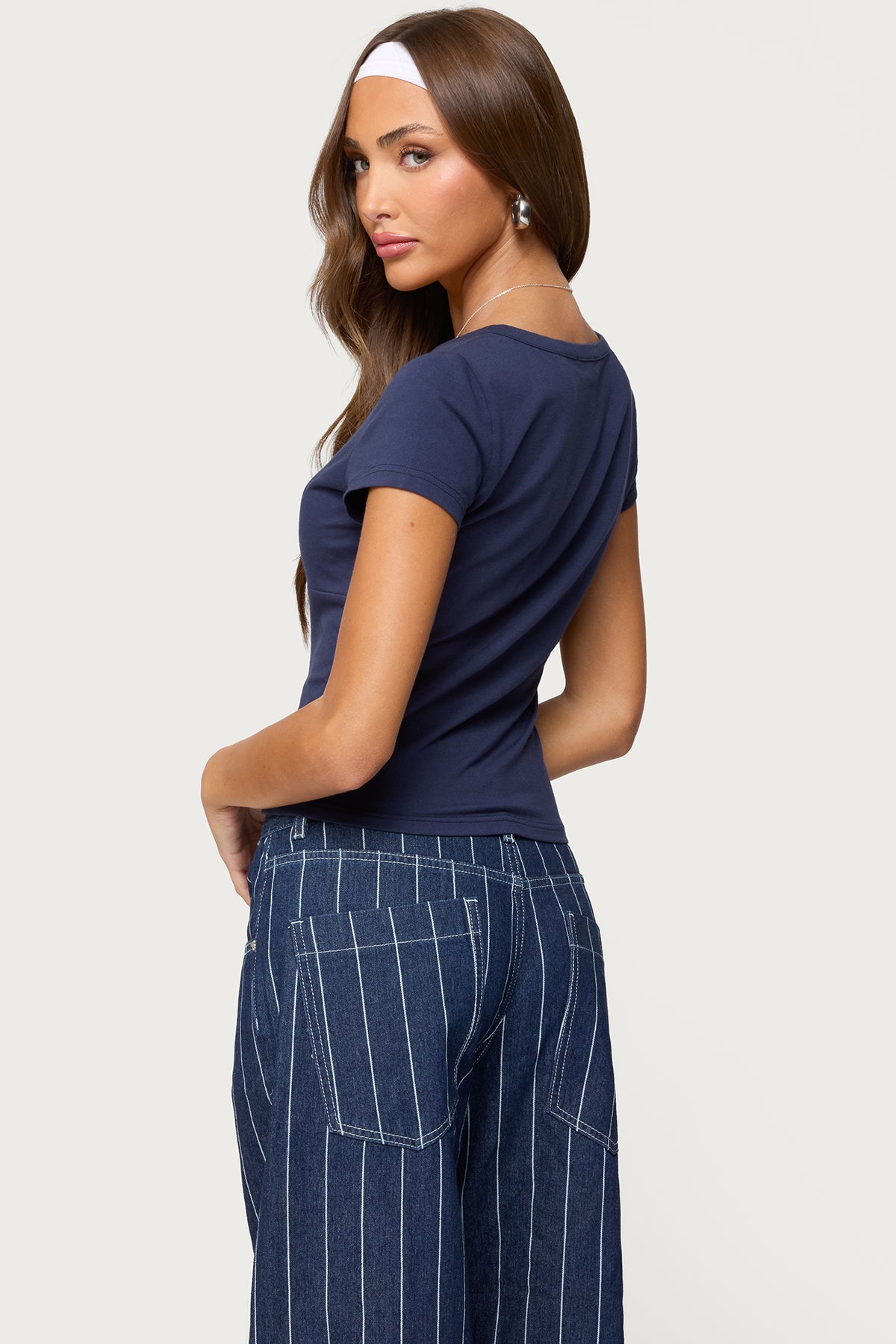 Merinda V Neck T Shirt-Milans Time