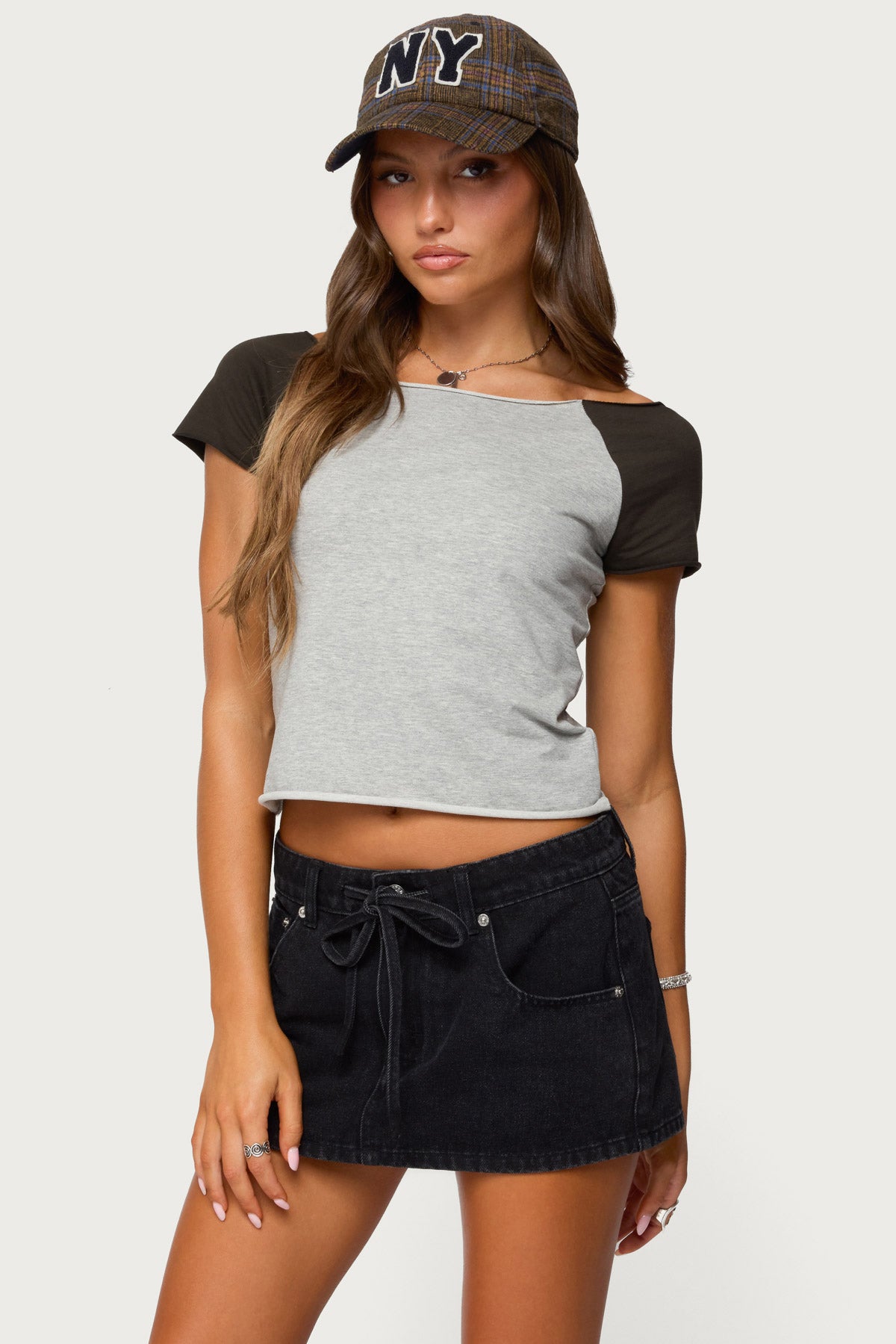 Liva Contrast Raglan T Shirt-Milans Time