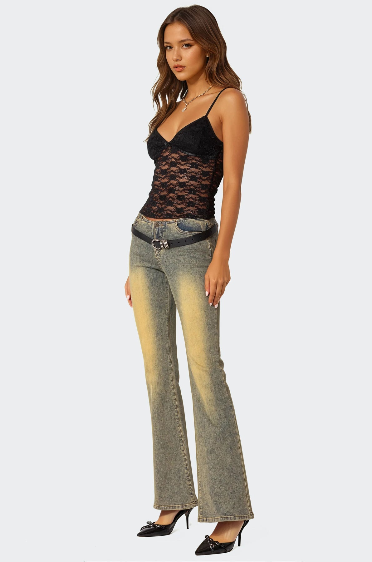 Eira Sheer Lace Tank Top-Milans Time
