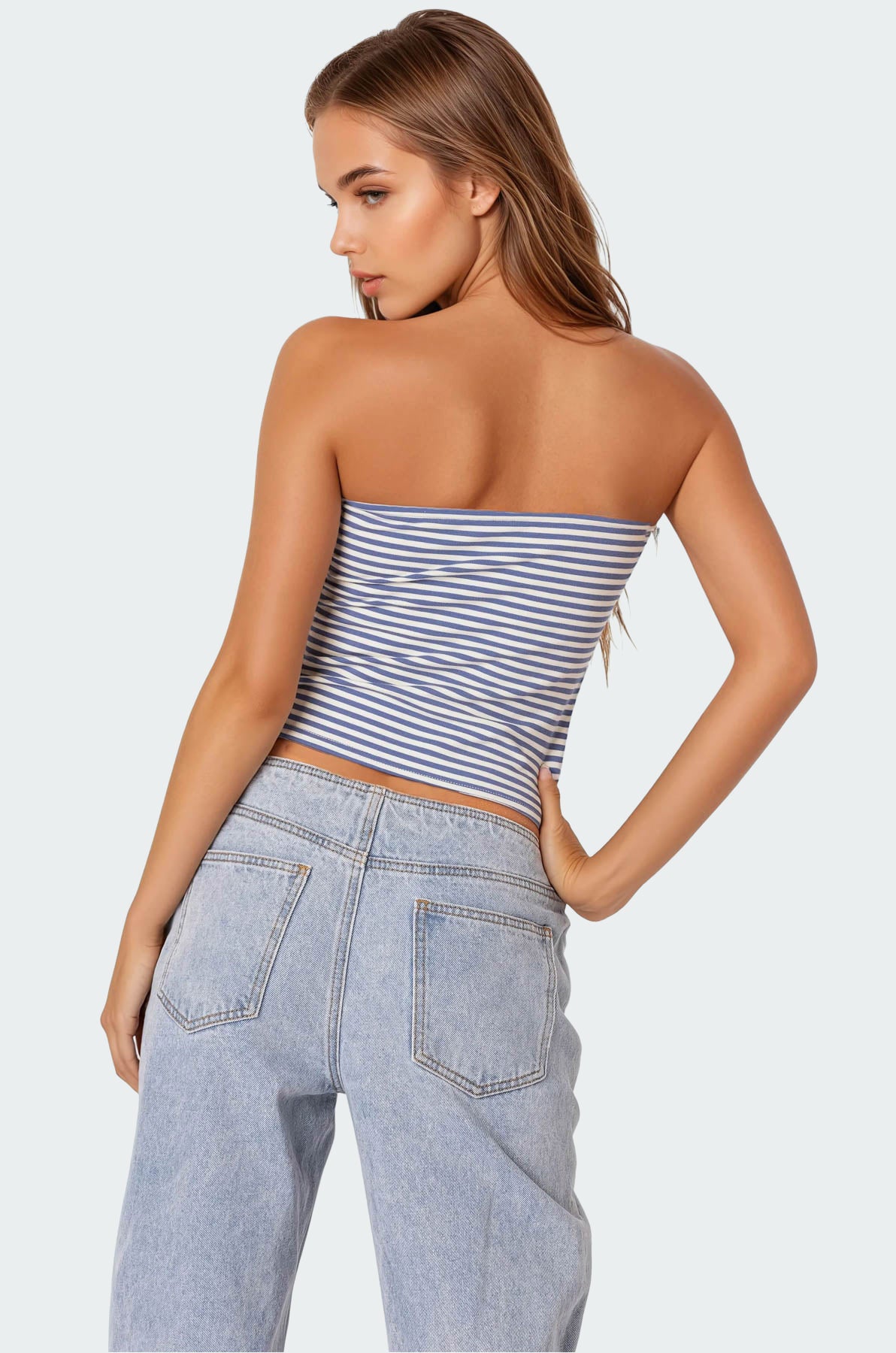 Lilah Striped Tube Top-Milans Time
