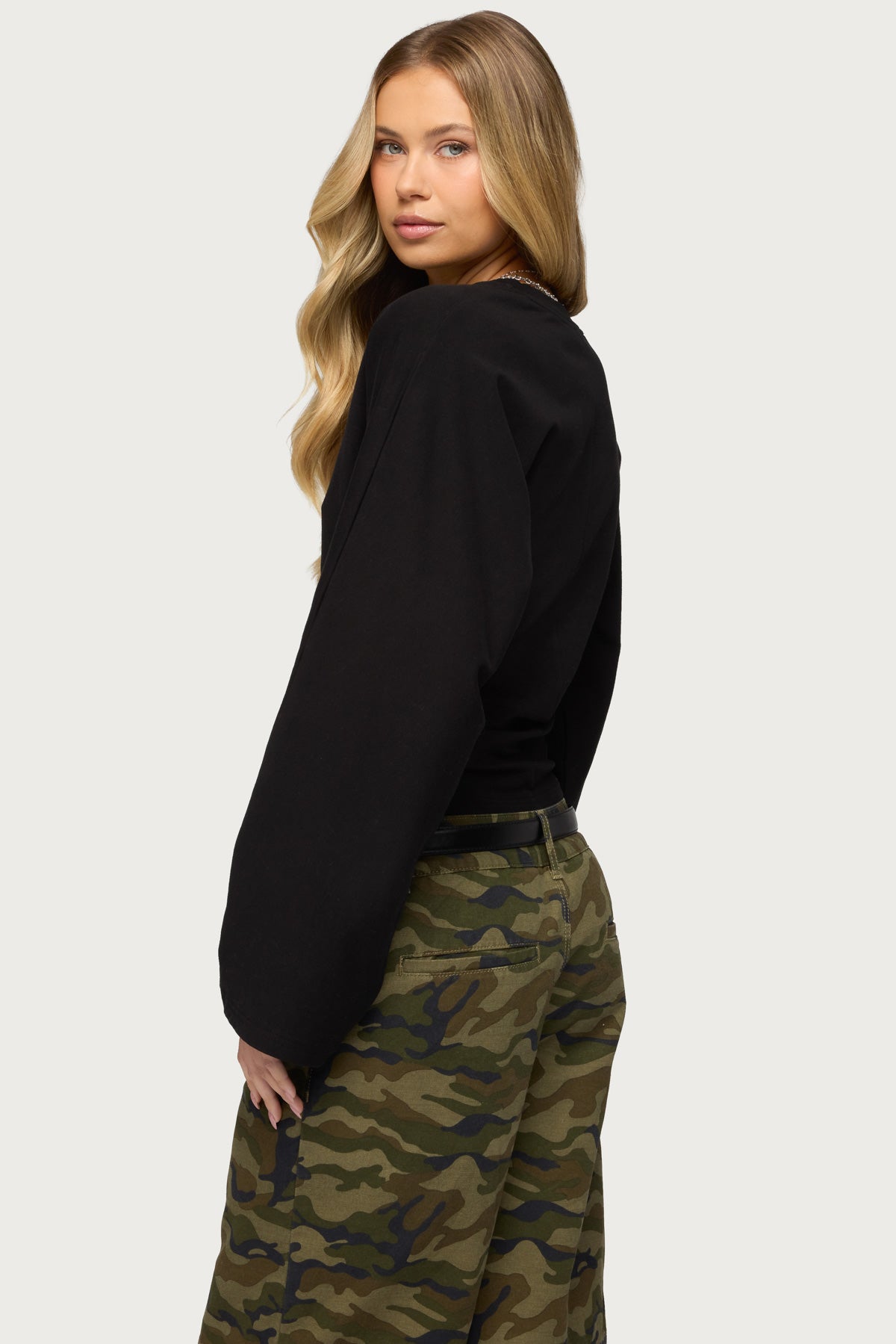 Charlisa Cinched Waist Top-Milans Time