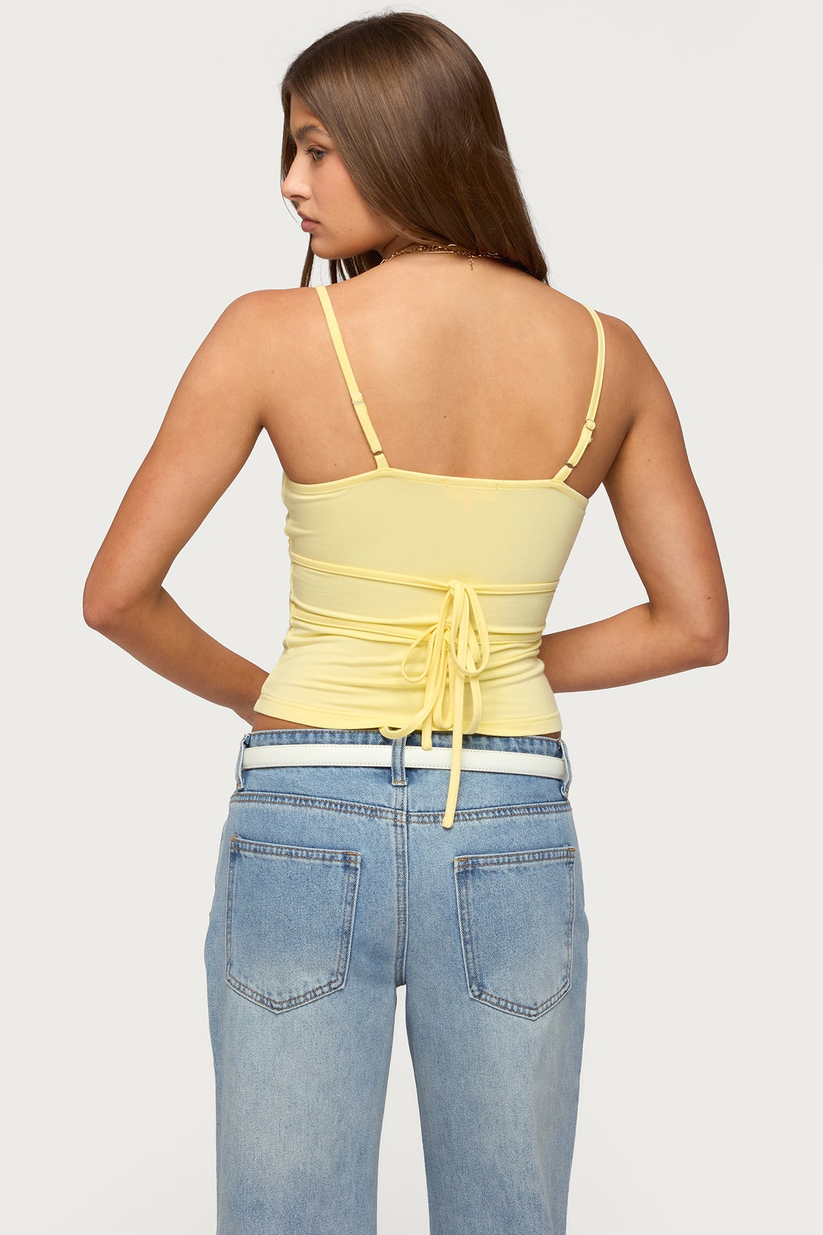 Evianna Double Tie Back Tank Top-Milans Time