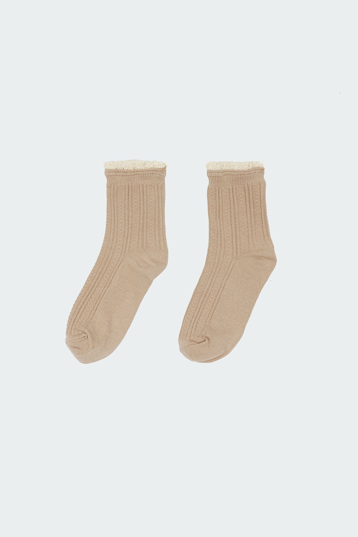 Frilled Pointelle Socks-Milans Time