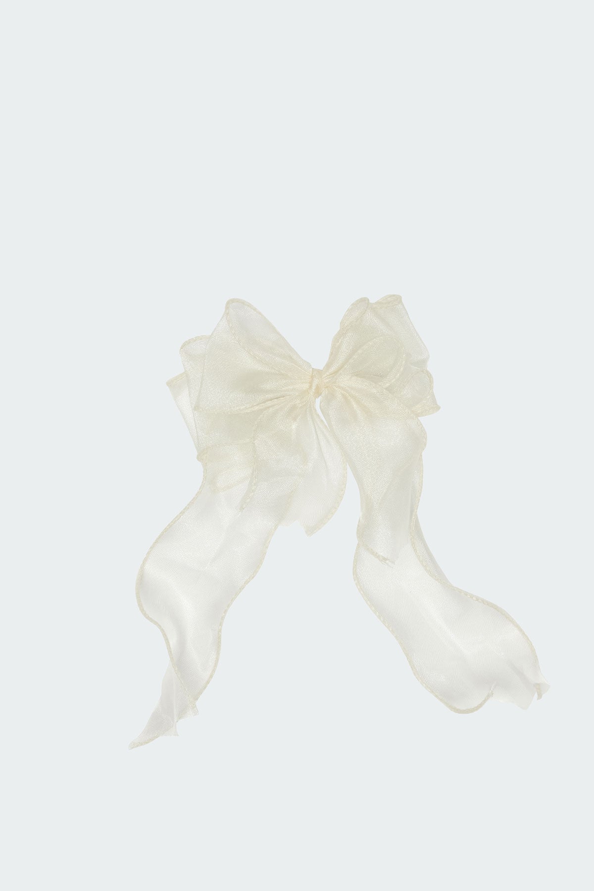 Frilled Bow Hair Clip-Milans Time
