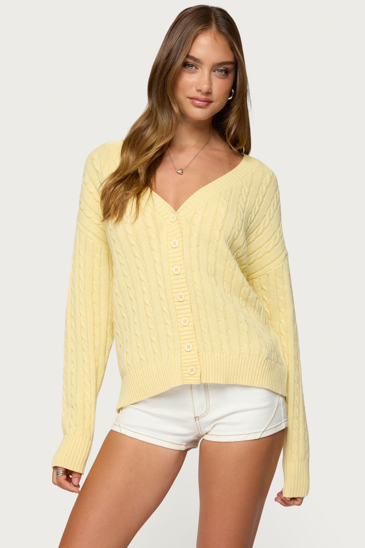 Francine Oversized V Neck Cardigan-Milans Time