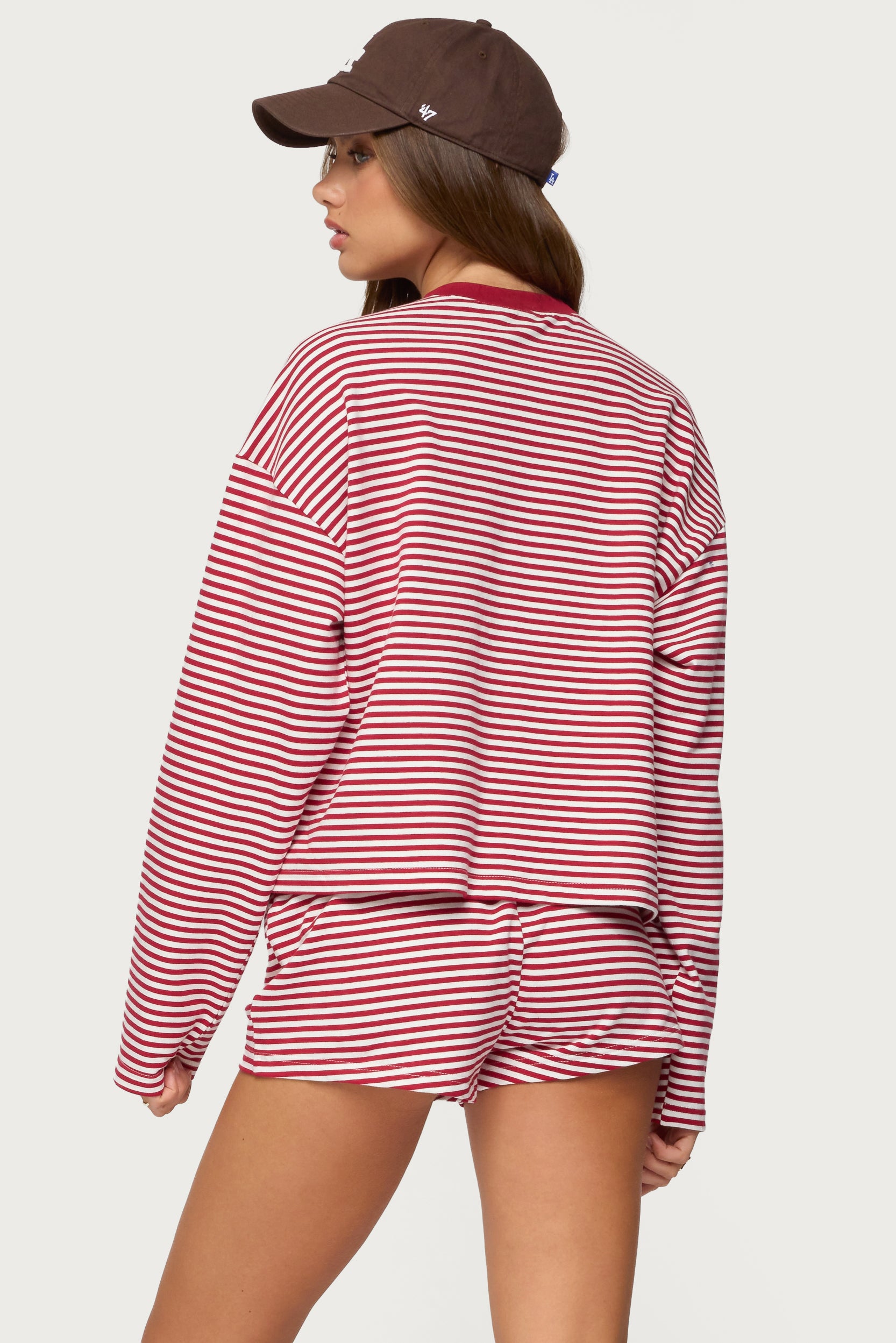 Jainee Striped Long Sleeve T Shirt-Milans Time