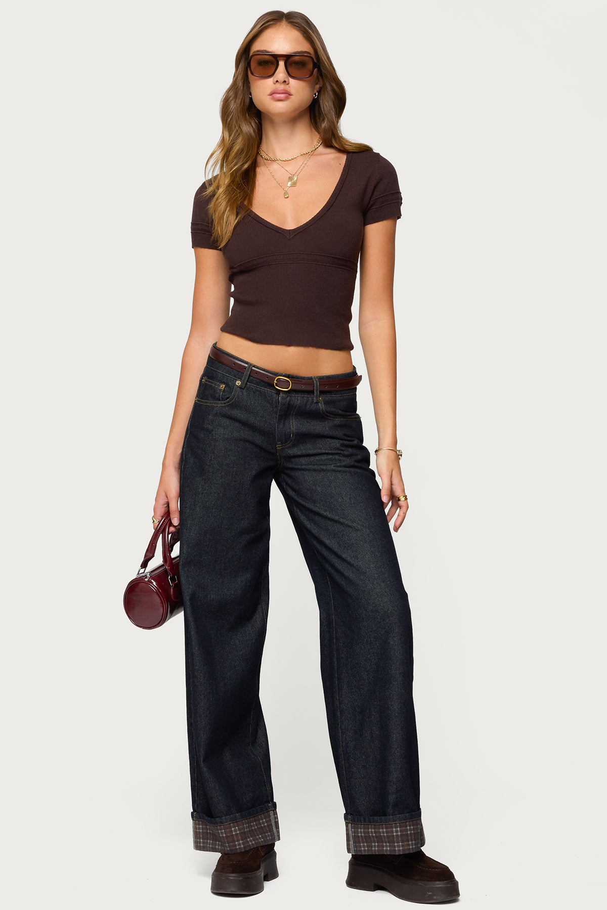 Theresa V Neck Knit Top-Milans Time