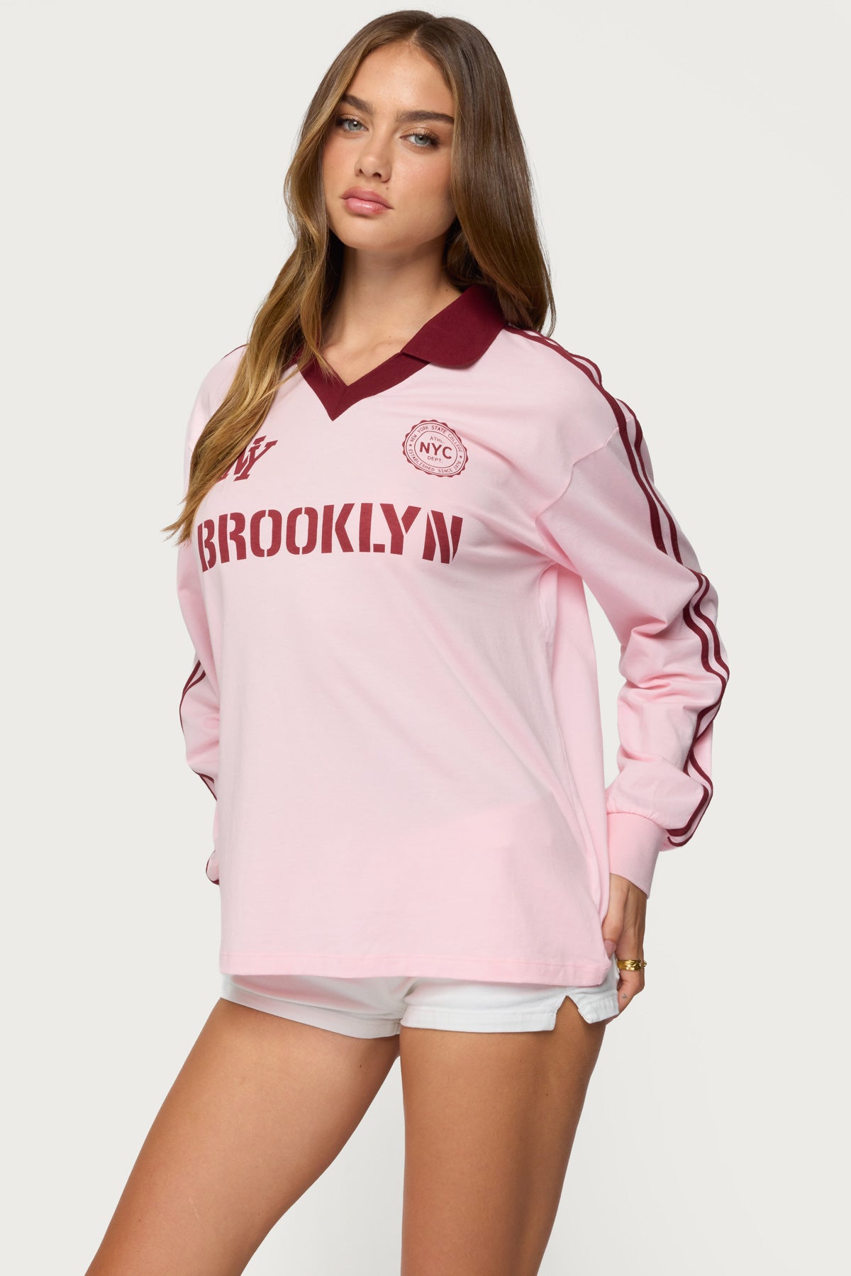Brooklyn Contrast Oversized Rugby Shirt-Milans Time