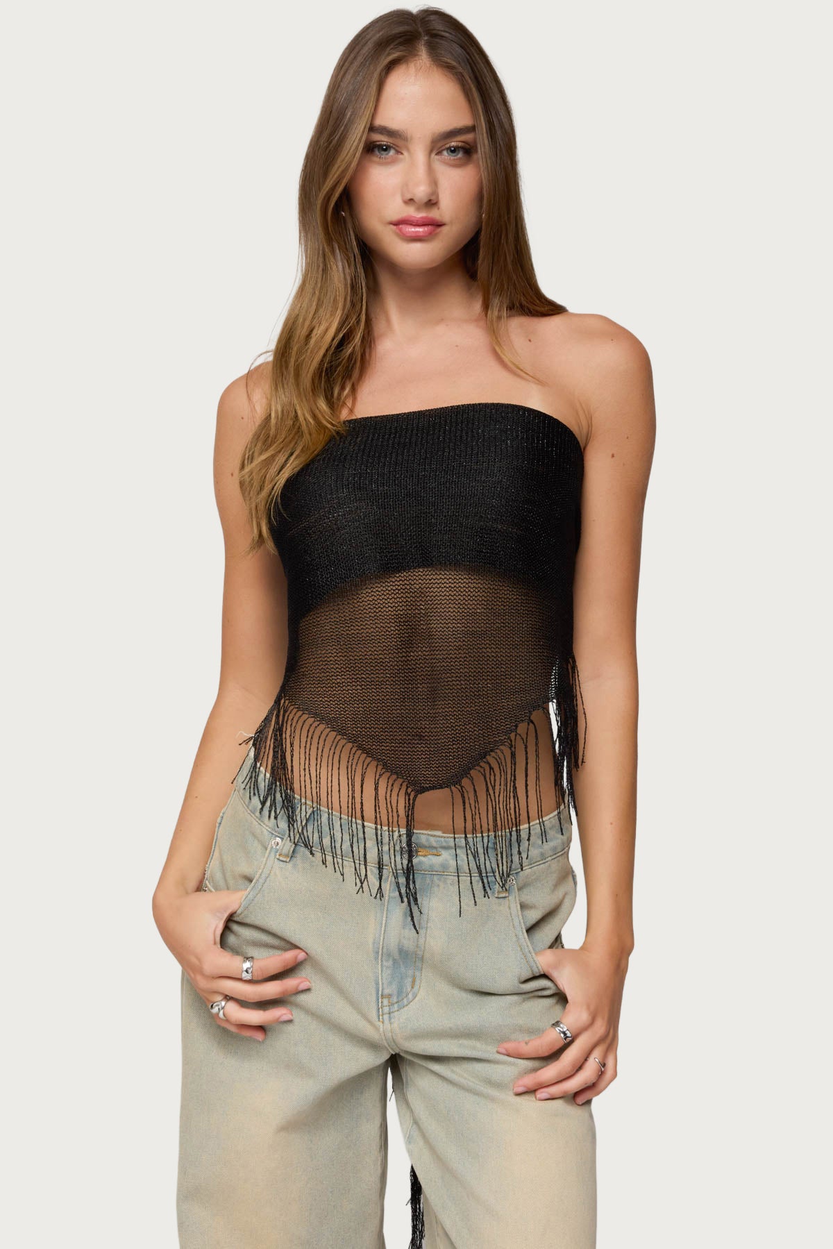 Fringed Waist Scarf-Milans Time