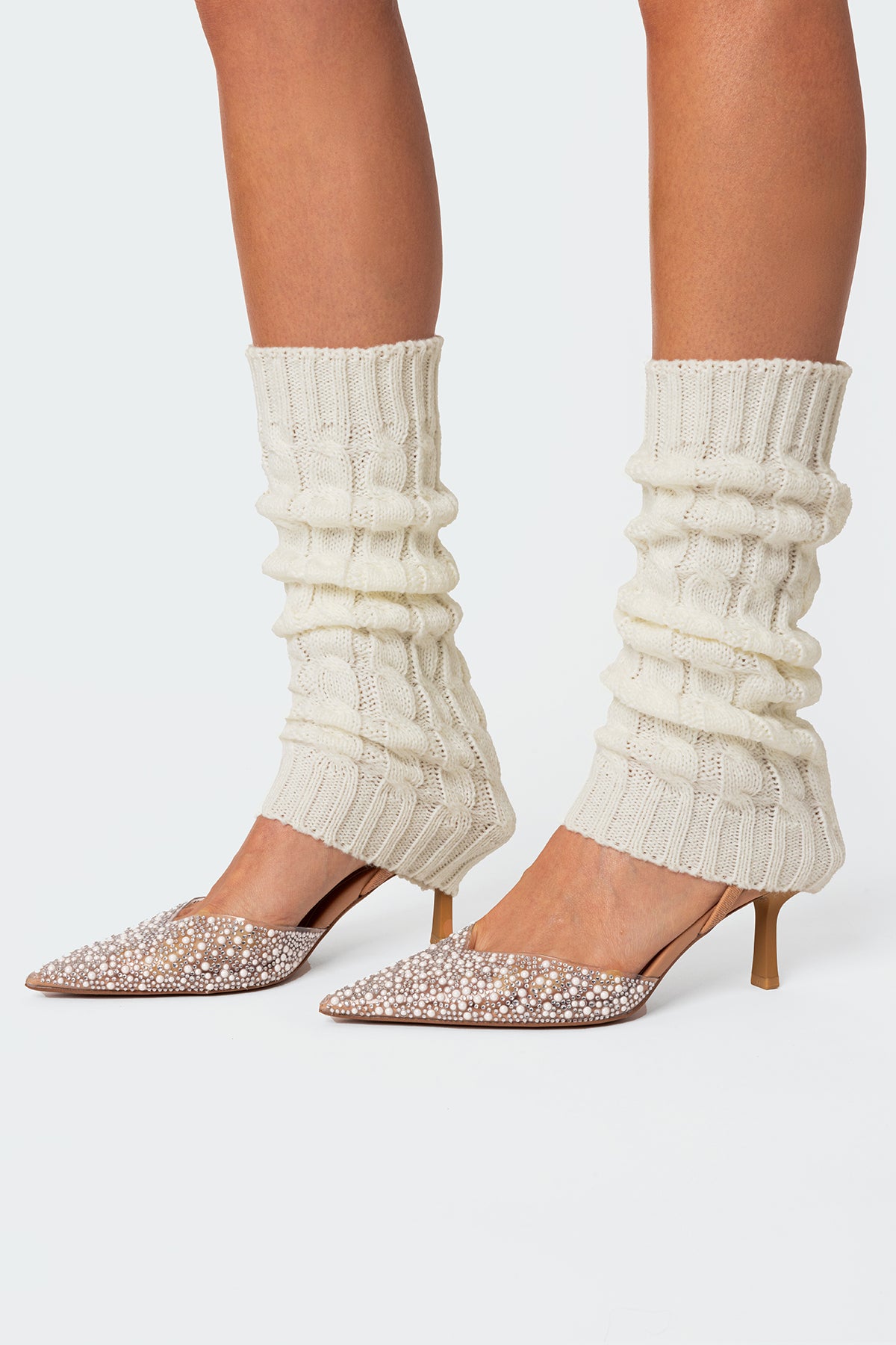 Cable Knit Leg Warmers-Milans Time
