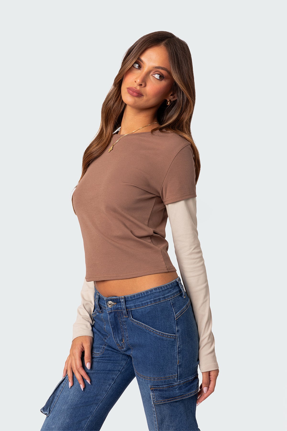 Mood Layered Long Sleeve T Shirt-Milans Time