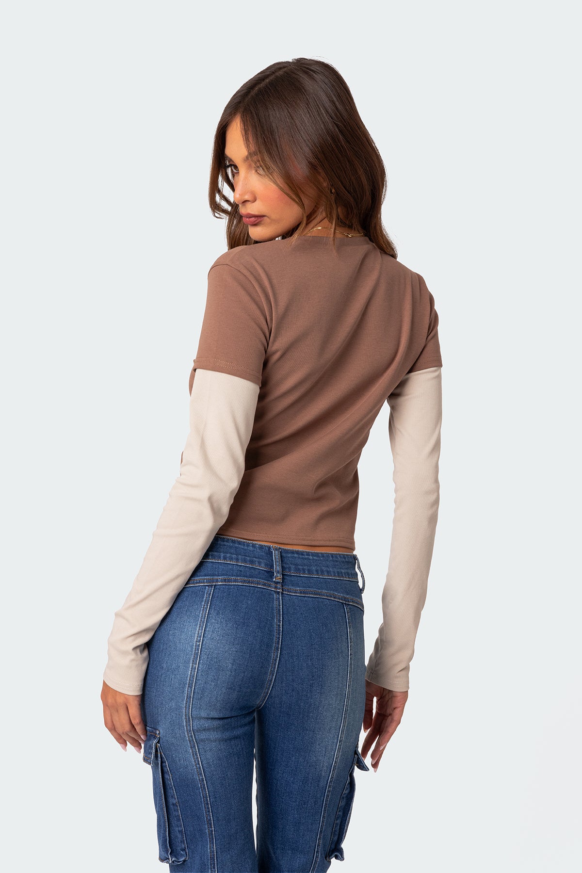 Mood Layered Long Sleeve T Shirt-Milans Time