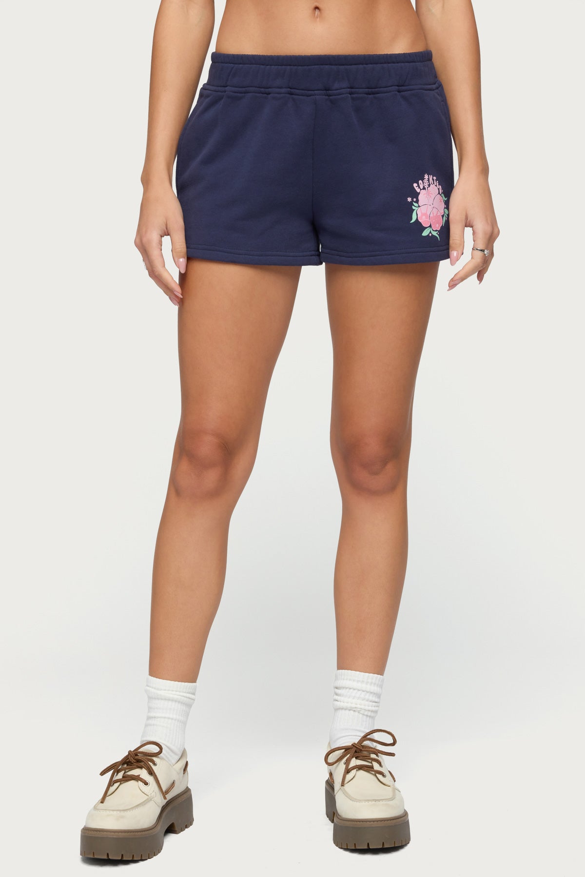 Beach Bloom Sweat Shorts-Milans Time
