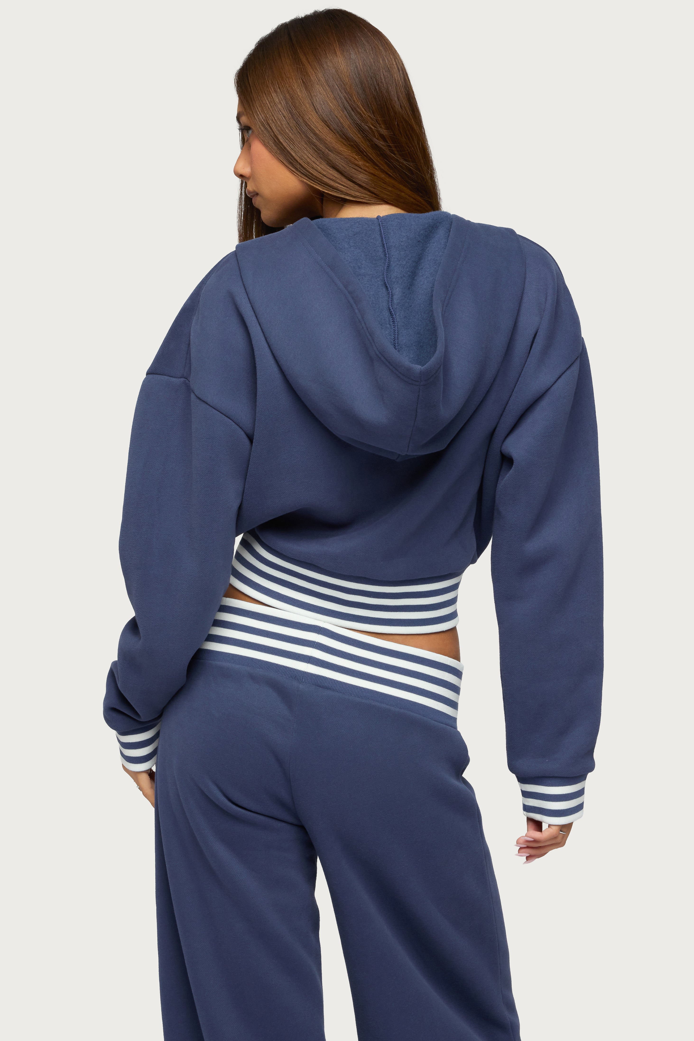 Eloura Stripey Zip Up Hoodie-Milans Time