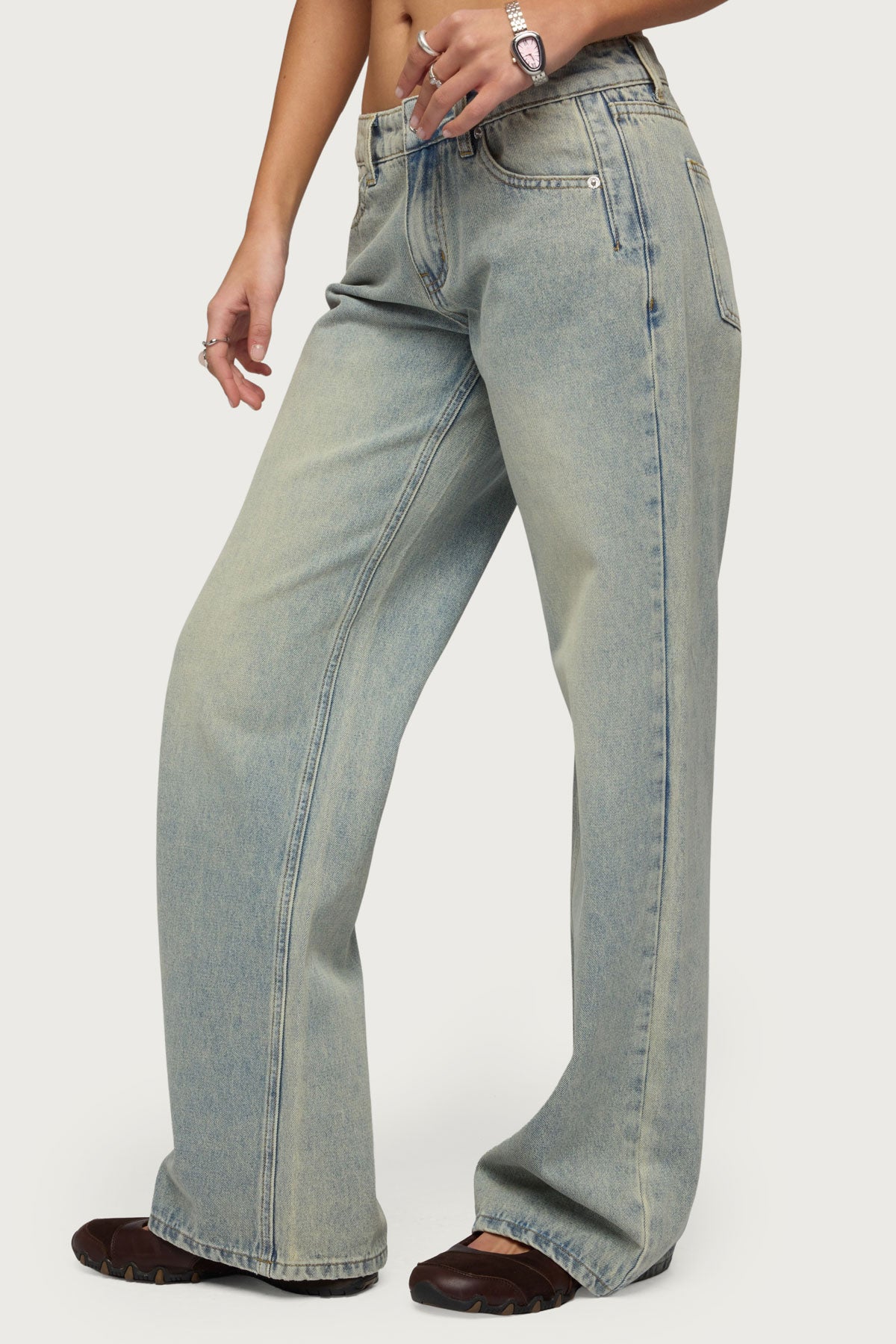 Holly Low Rise Straight Leg Jeans-Milans Time