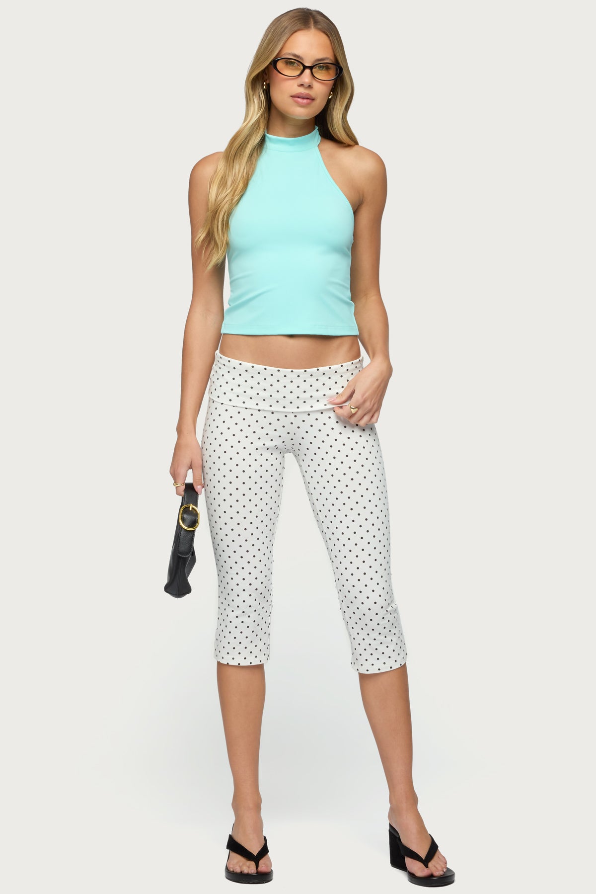 Ikara Backless High Neck Halter Top-Milans Time