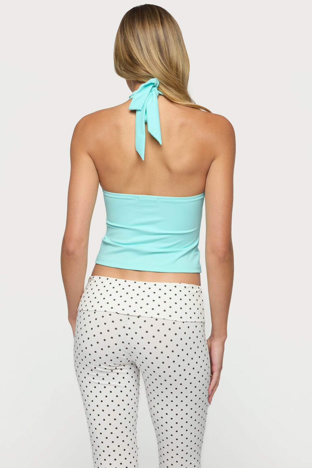 Ikara Backless High Neck Halter Top-Milans Time