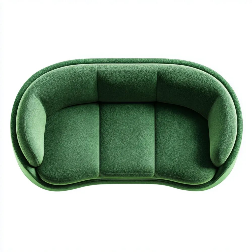 3-Sitzer-Sofa Stoff 200x90x85 cm – Grün – Modernes Design